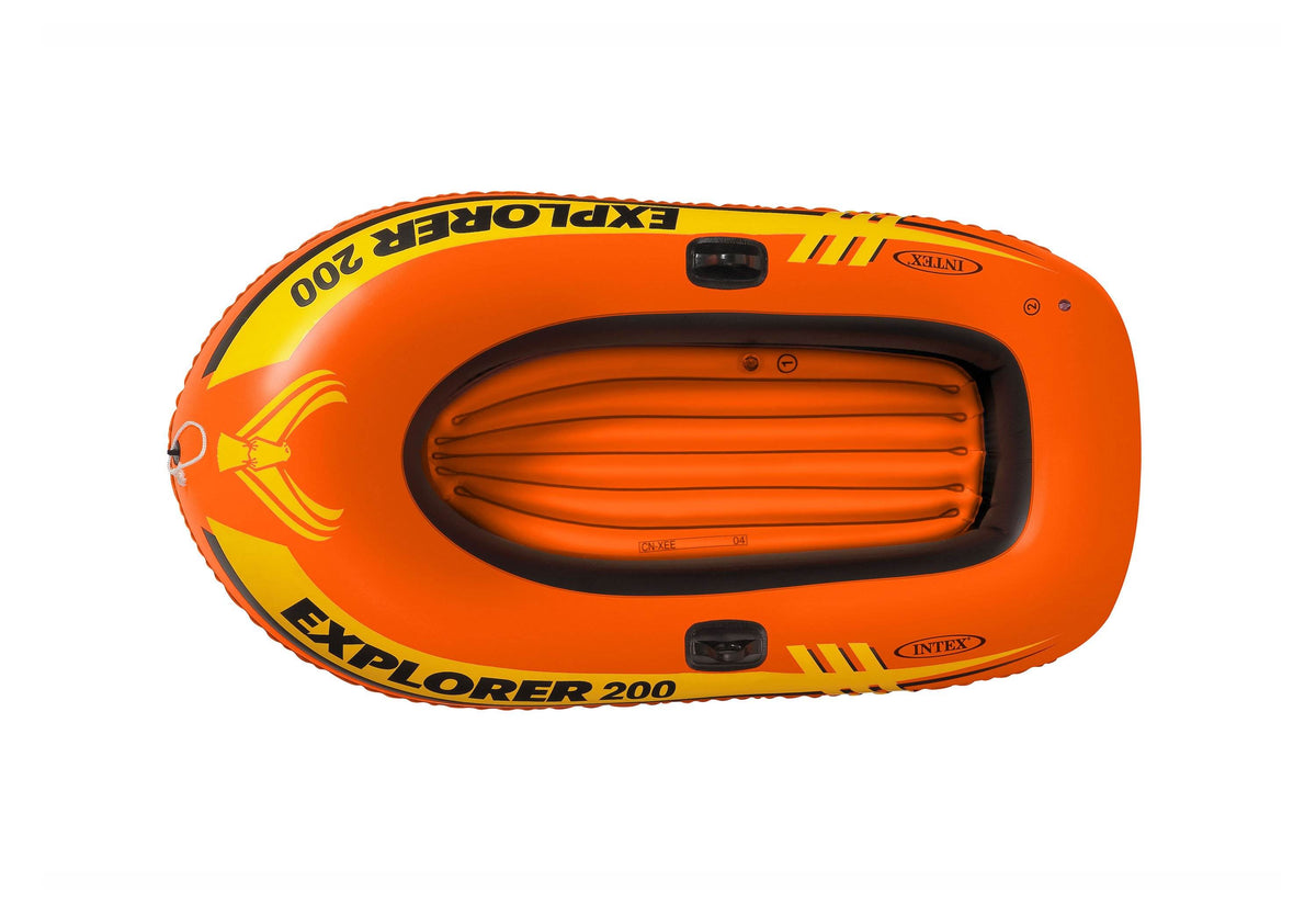 Intex Explorer 200 Inflatable 2 Person Capacity Pool & Lake Fishing Raft Boat