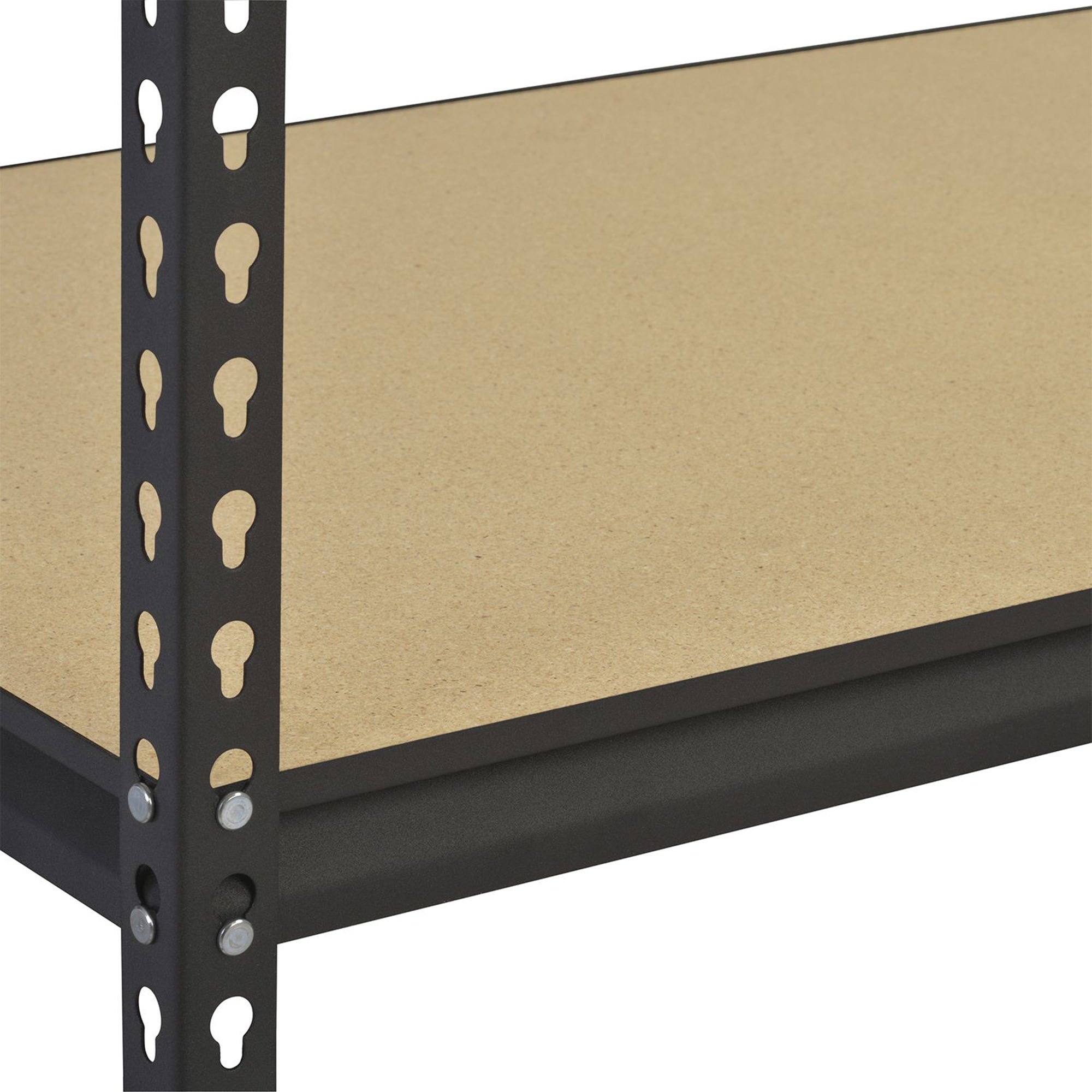 Edsal Adjustable 4 Shelf Durable Steel Storage Shelving Unit, Black (For Parts)