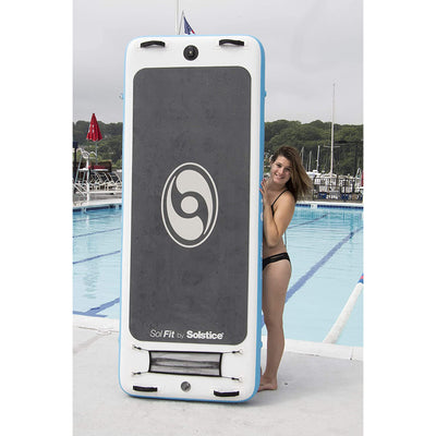 Solstice SolFit 94 Inch Stand Up Paddle Board Aquatic Yoga Mat with Camera Mount