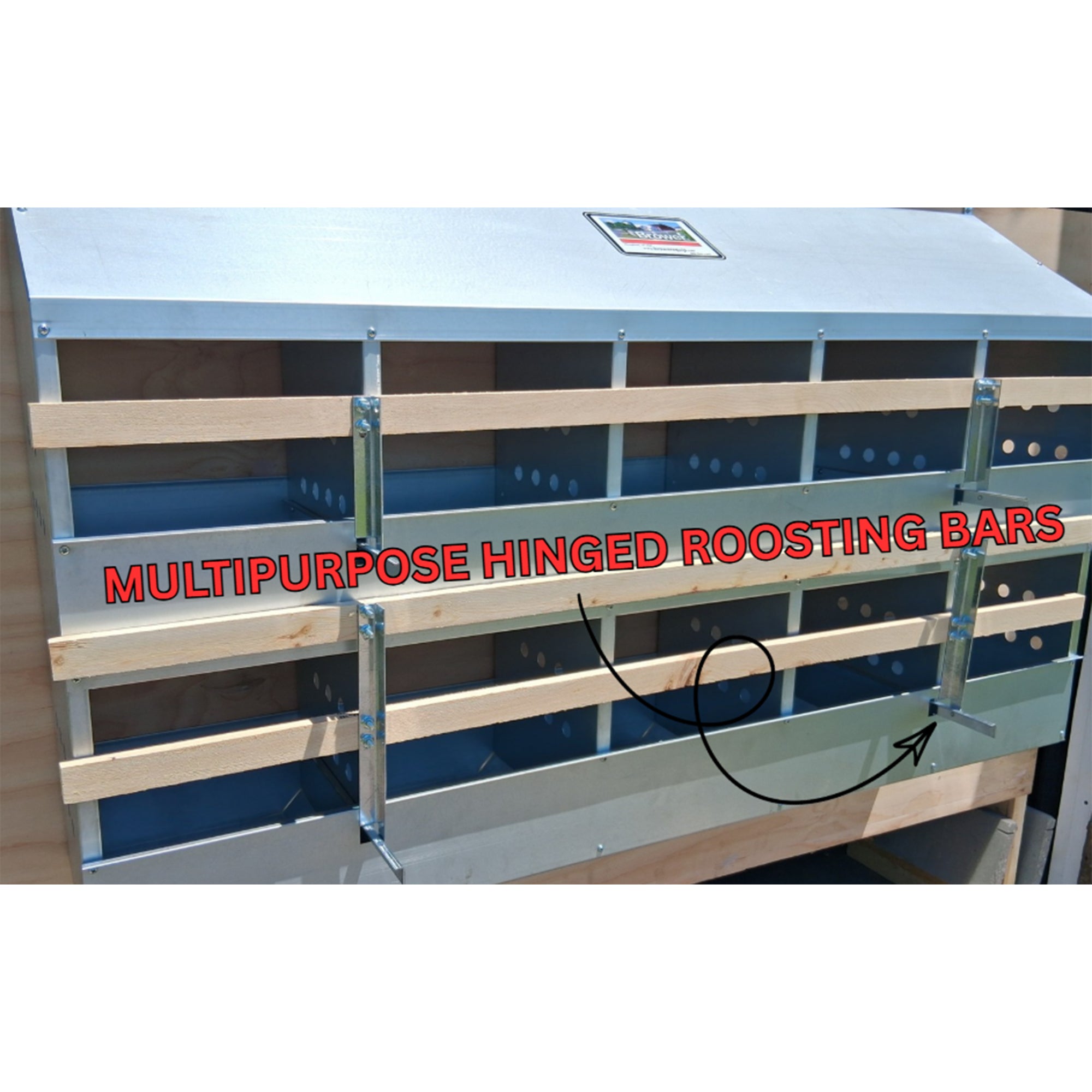 Brower 410B Steel 10 Hole 50 Bird Poultry Nest Chicken Brooding Box (For Parts) - VMInnovations