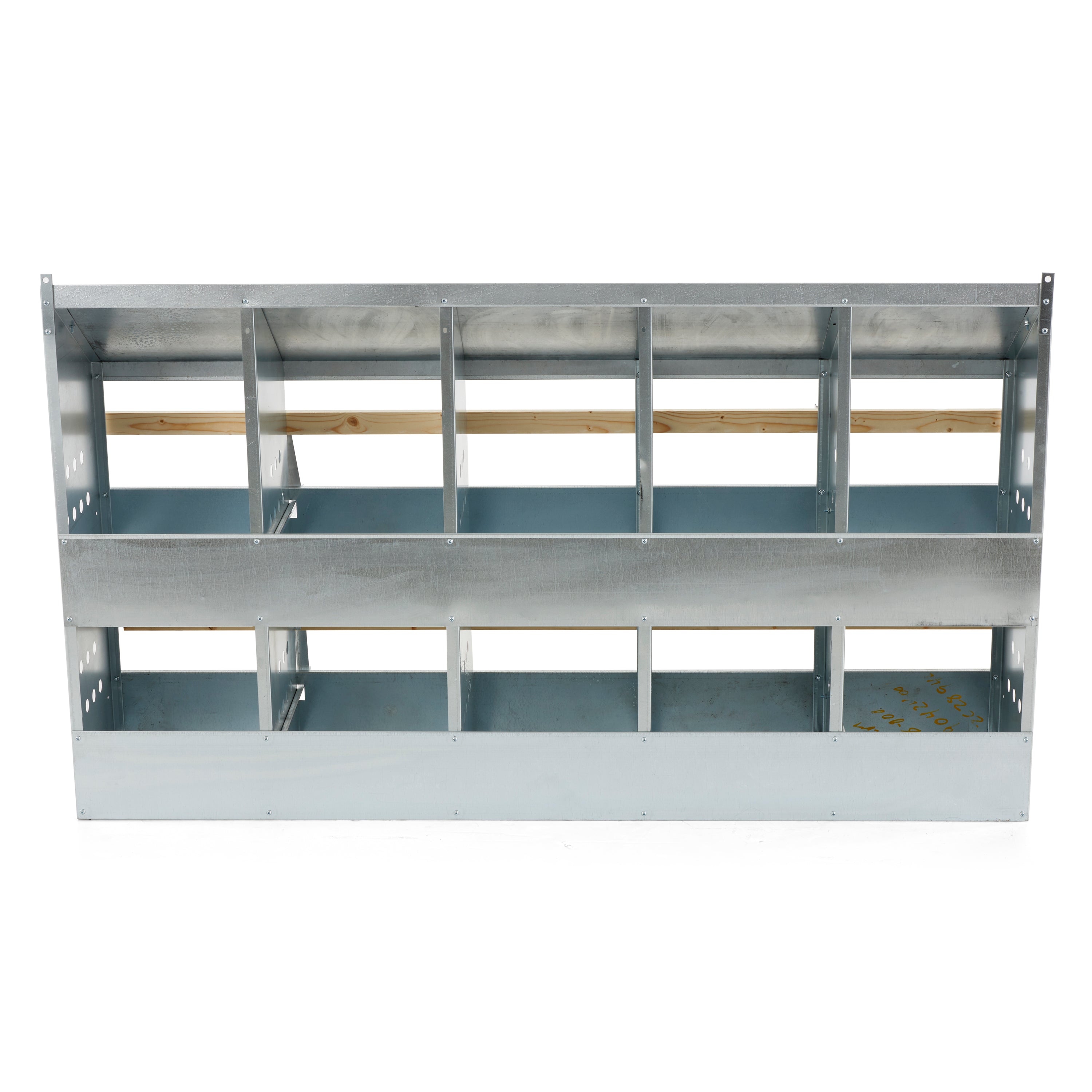 Brower 410B Galvanized Steel 10 Hole 50 Bird Nest Chicken Brooding Box (3 Pack) - VMInnovations
