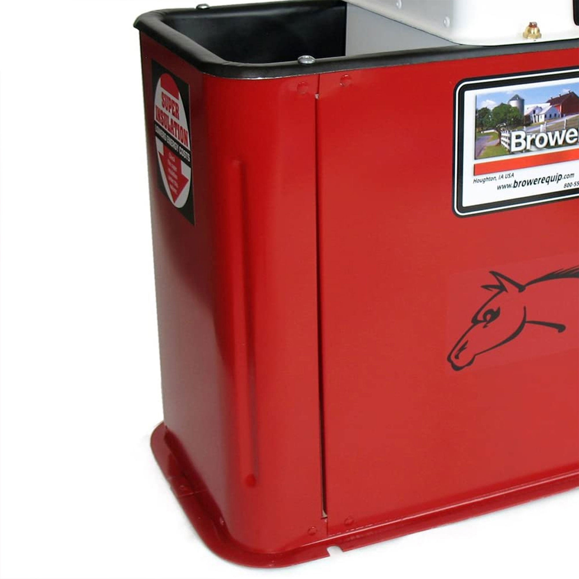 Brower 18In Insulated Steel Electric Heated Livestock Waterer, Red (Used) - VMInnovations