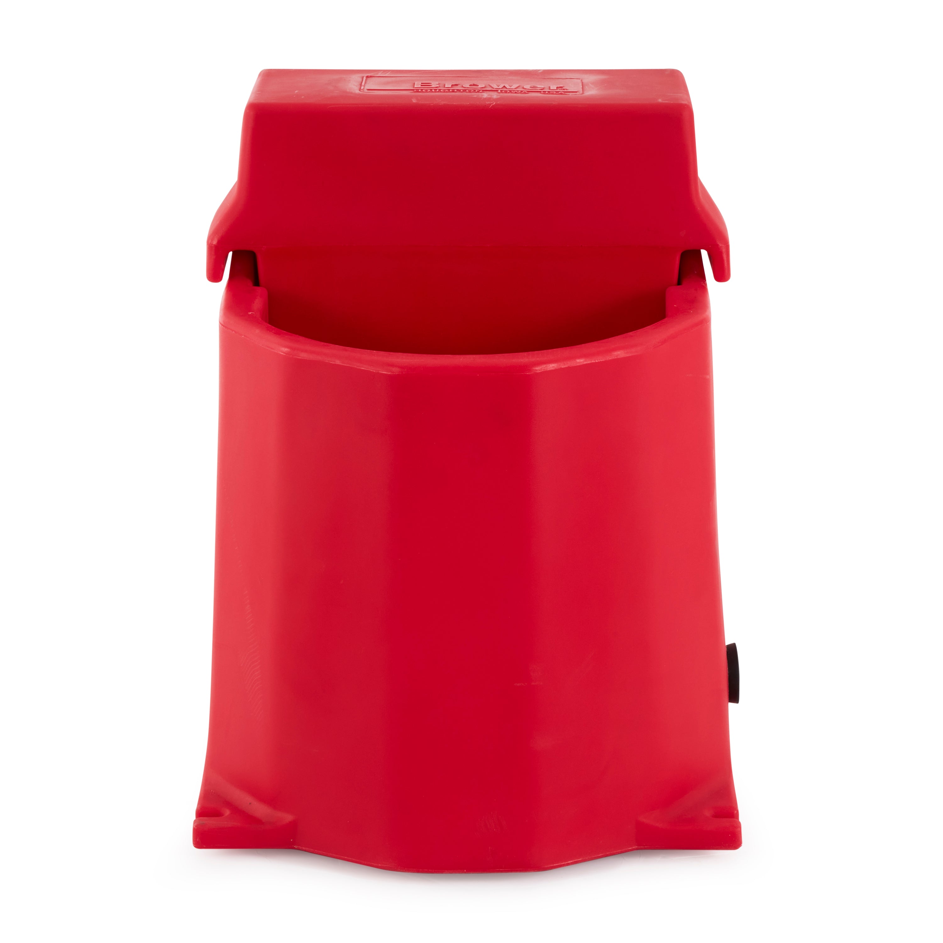 Brower MPO17E 250W Poly Plastic 17 Gallon Heated Outdoor Livestock Waterer, Red - VMInnovations