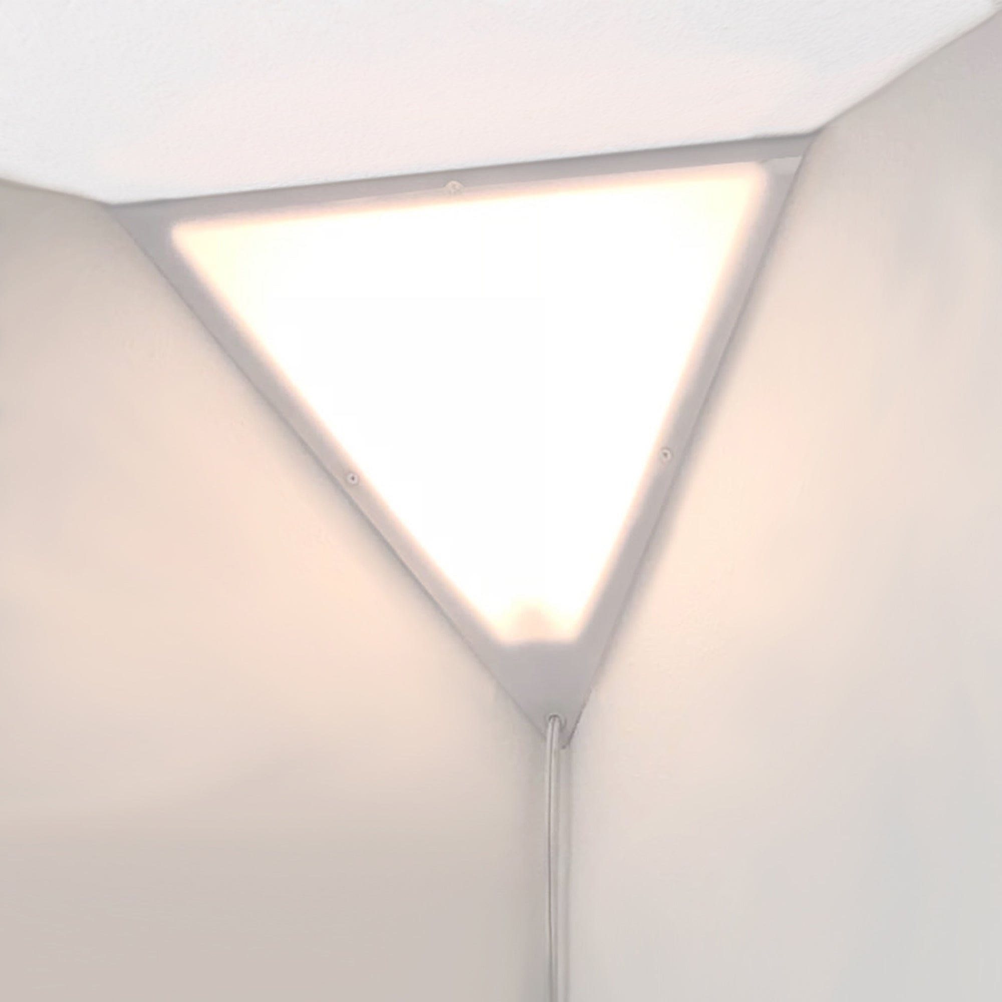 Home Concept Beacon 16" Triangle Corner Light with 17' AC Cord, White (Open Box) - VMInnovations