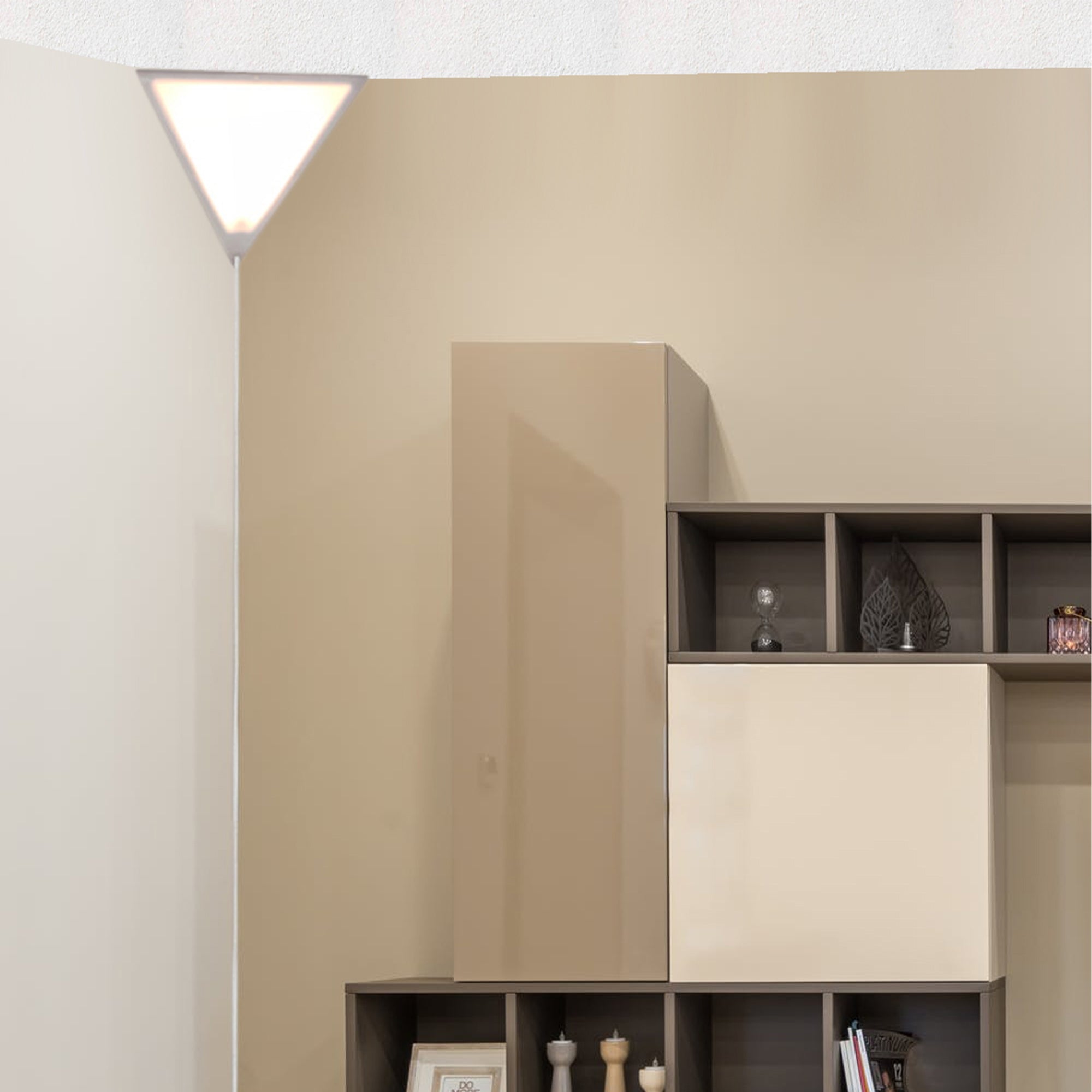 Home Concept Beacon 16" Triangle Corner Light with 17' AC Cord, White (Open Box) - VMInnovations