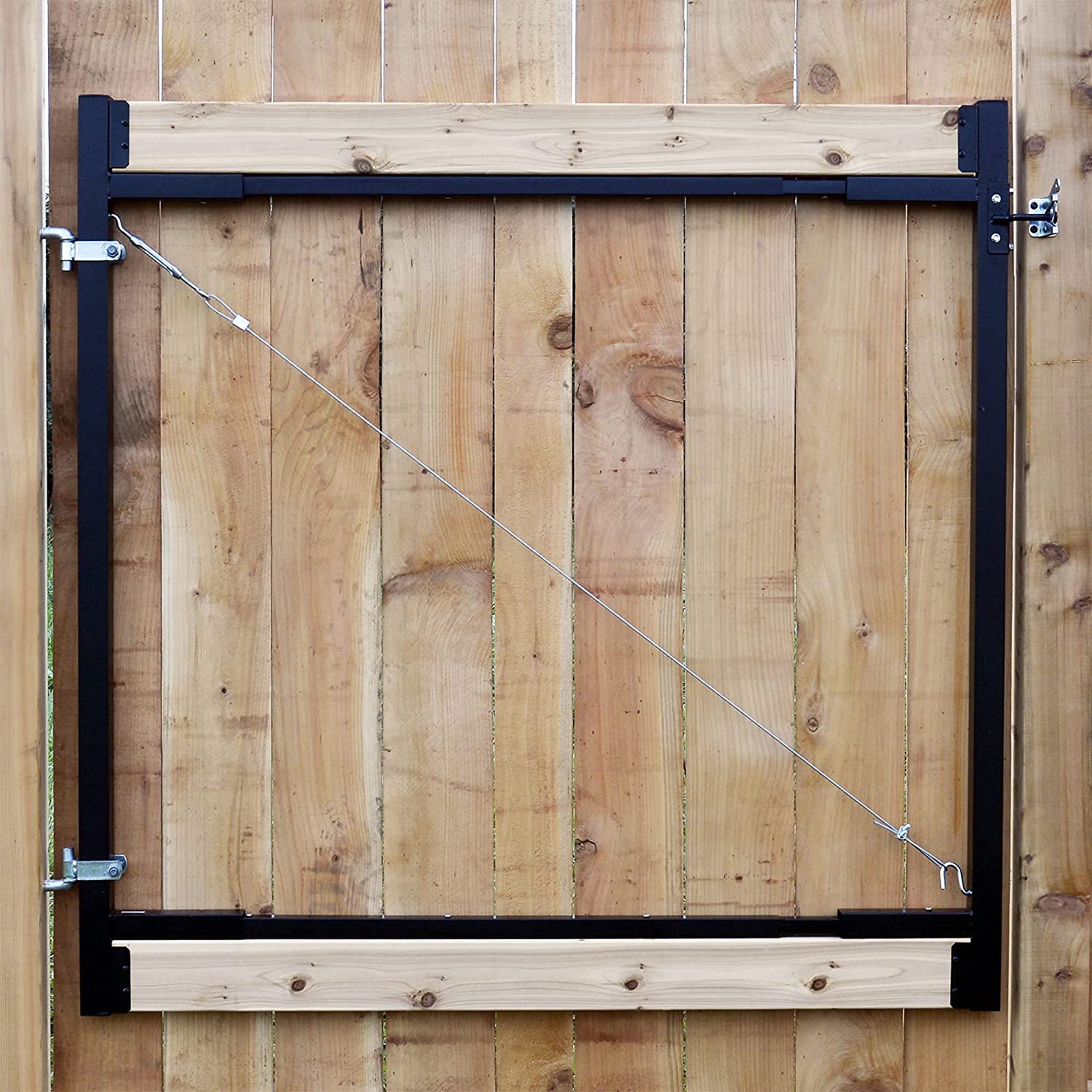 Lifetime Fence Adjust A Gate Wide Steel Frame Gate Building Kit (Open Box)