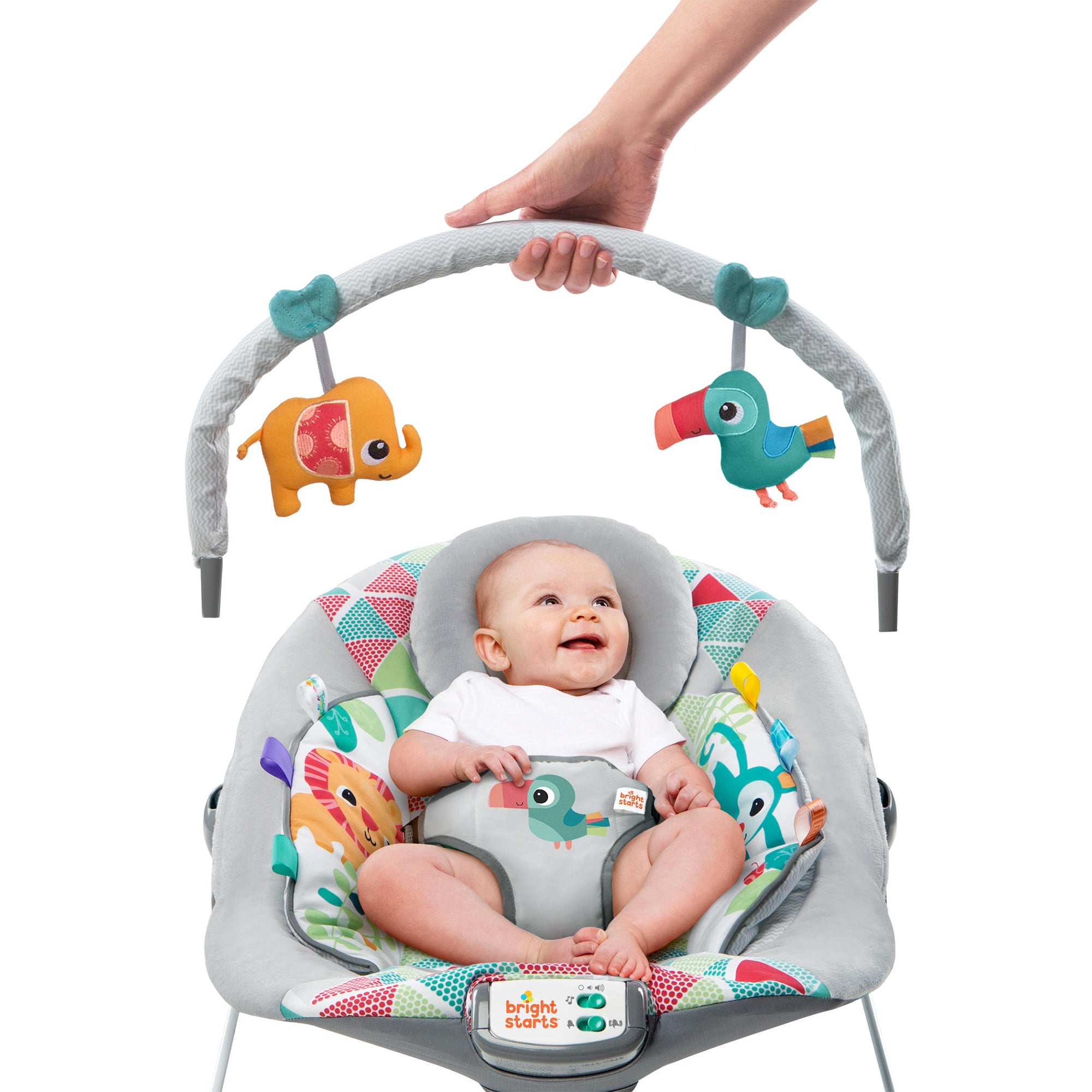 Toucan Tango Baby Bouncer with Vibration and 7 Musical Melodies (Open Box) - VMInnovations