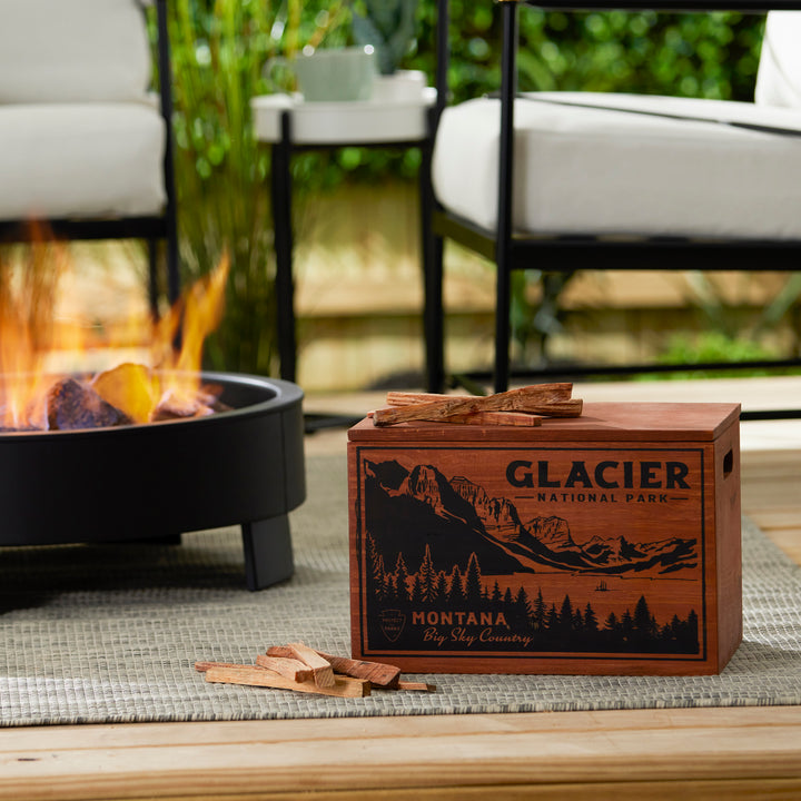 Better Wood Products Protect the Parks Series Fatwood Firestarter Crate, Glacier - VMInnovations