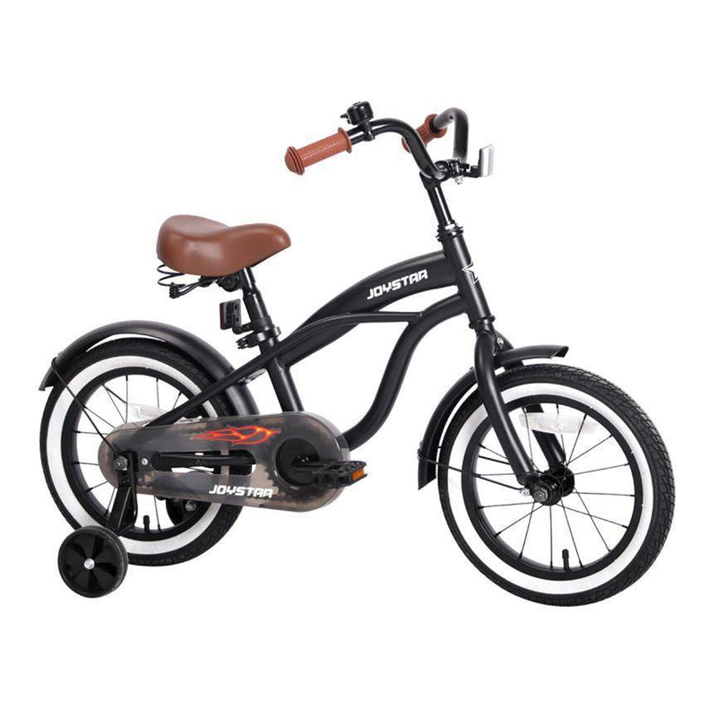 Joystar Kids Toddler Bike Bicycle with Training Wheels for Ages 4 to 7, Black