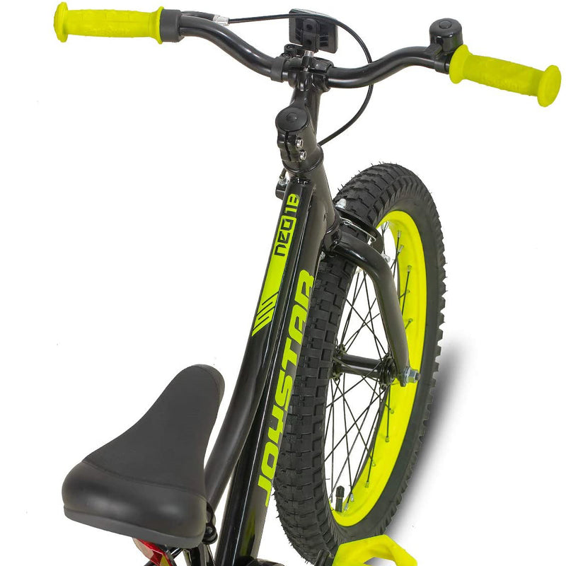 JOYSTAR NEO BMX Kids Bike for Boys Ages 7+ w/Training Wheels, 20", Black (Used)