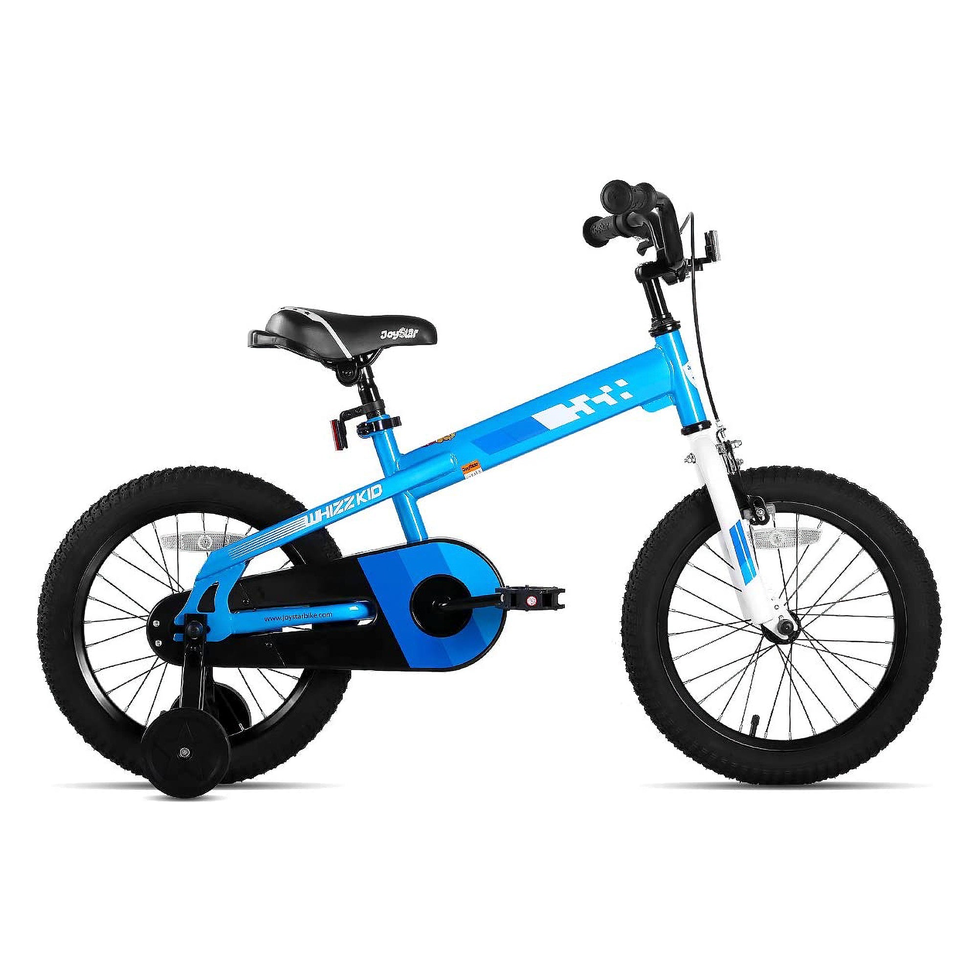JOYSTAR Whizz Kids Bike Ages 4-7 w/Training Wheels, 16", Blue (Used) - VMInnovations