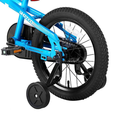 Kids Bike for Boys & Girls Ages 4-7 w/ Training Wheels, 16", Blue (Open Box)
