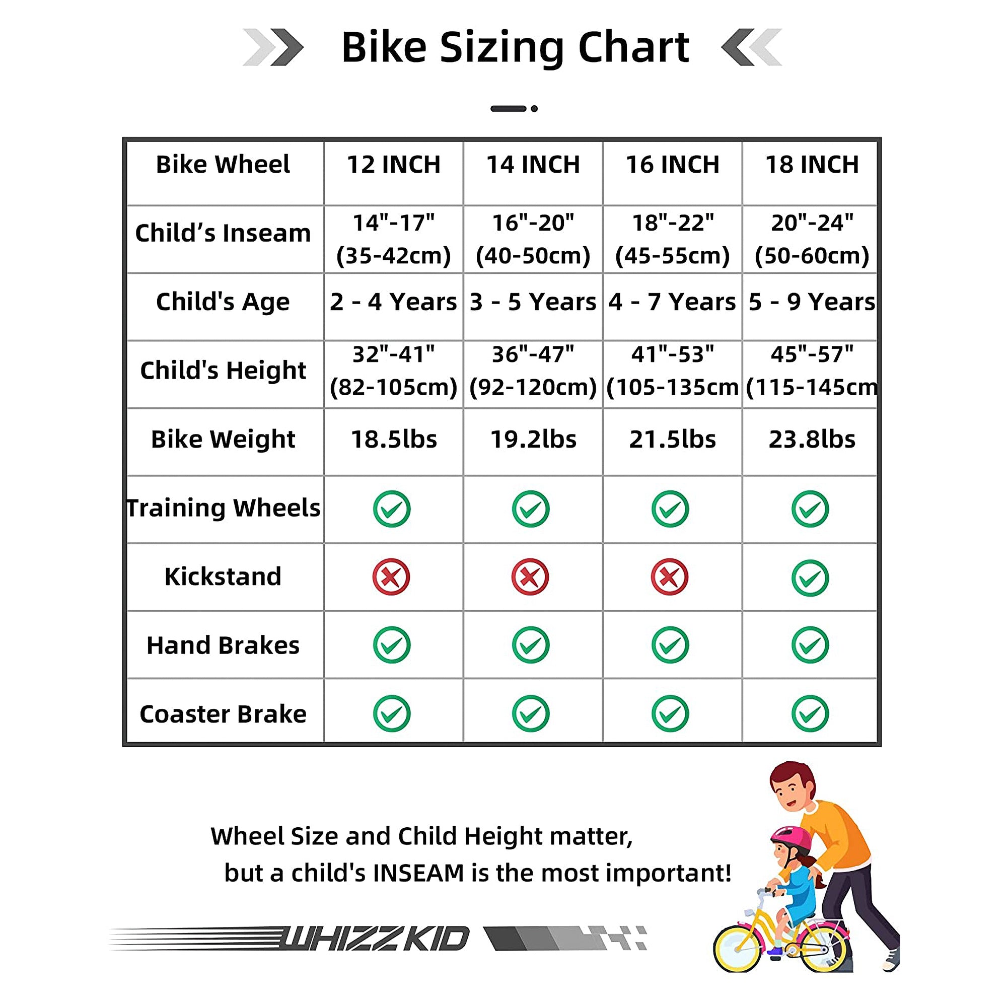 JOYSTAR Whizz Kids Bike for Boys & Girls,Training Wheels, 16", Silver (Open Box) - VMInnovations
