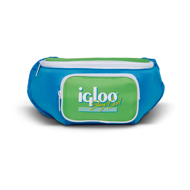 Igloo 00066059 90s Retro Collection Fanny Pack Portable Cooler, Fiesta Blue
