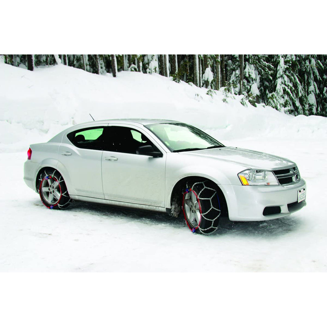 Peerless 0155005 Auto-Trac Passenger Tire Diamond Pattern Snow Chains, Set of 2 - VMInnovations