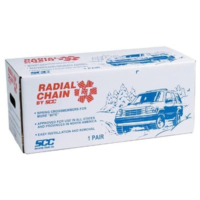 Security Chain TC2212MM Steel Winter Radial Light Tire Cable Chains (2 Pack)