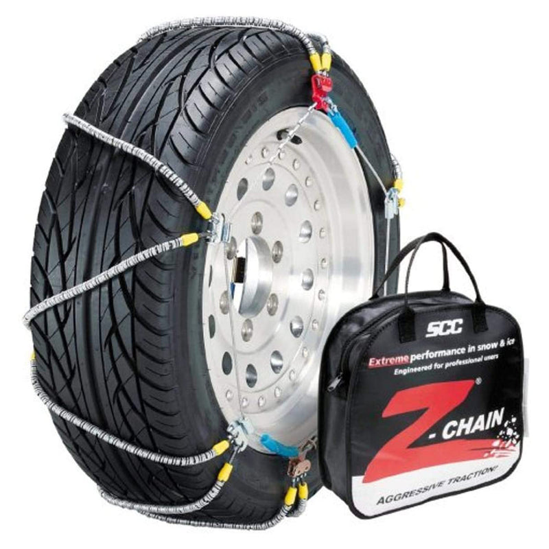 Security Chain Z-583 Winter Tractor Cable Grip Traction Tire Chains (2 pack)