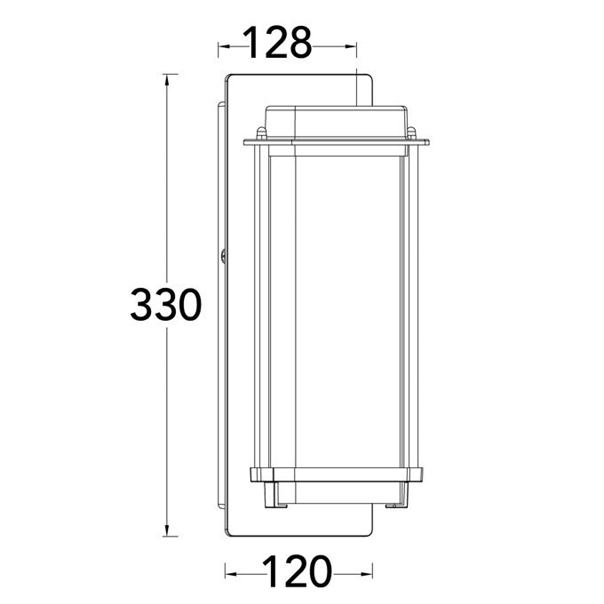 Lutec Aquarius LED 600 Lumen Modern Porch Wall Lamp w/ Seeded Glass (Open Box) - VMInnovations