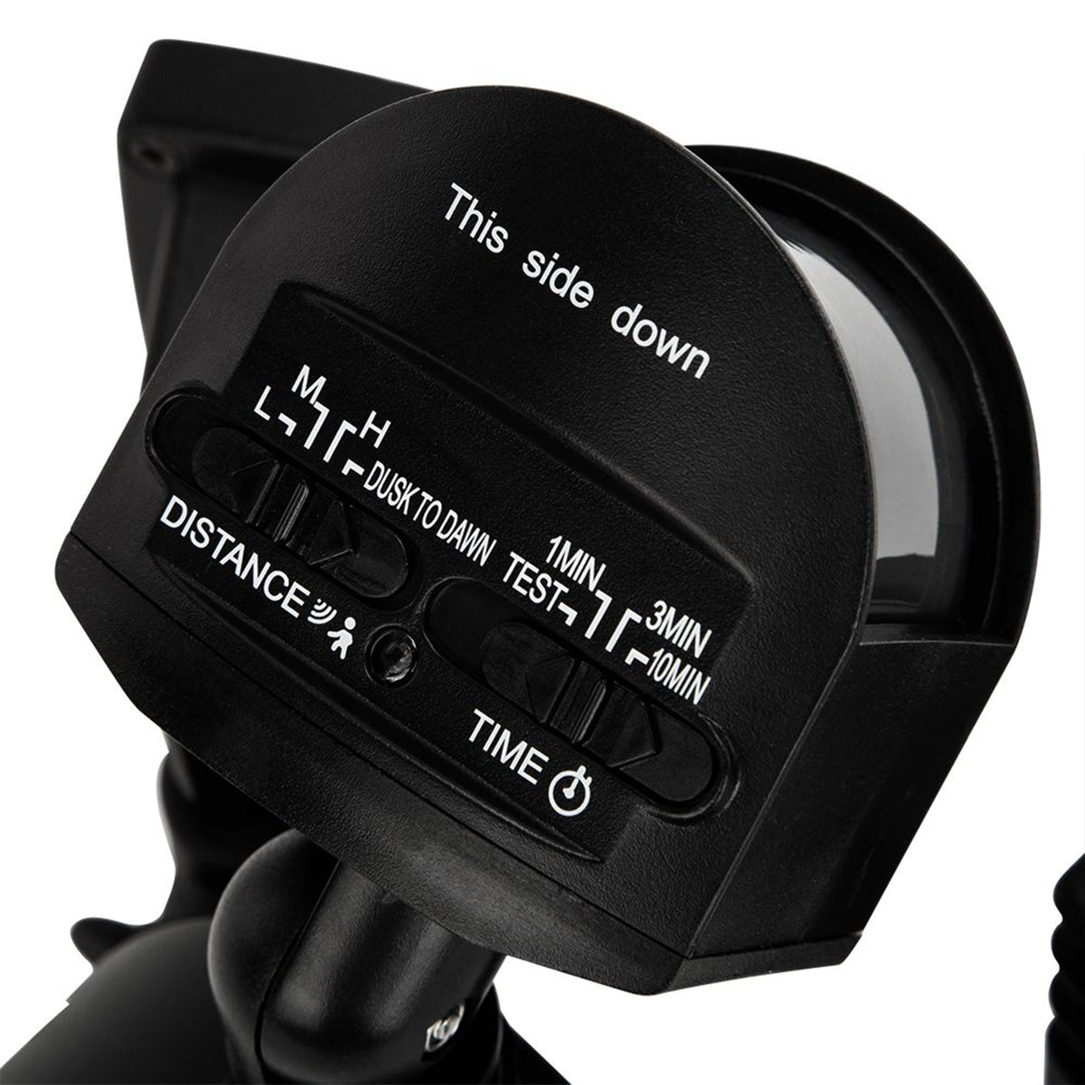 Lutec Outdoor Dual Head Floodlight Home Security Motion Sensor Light, Black