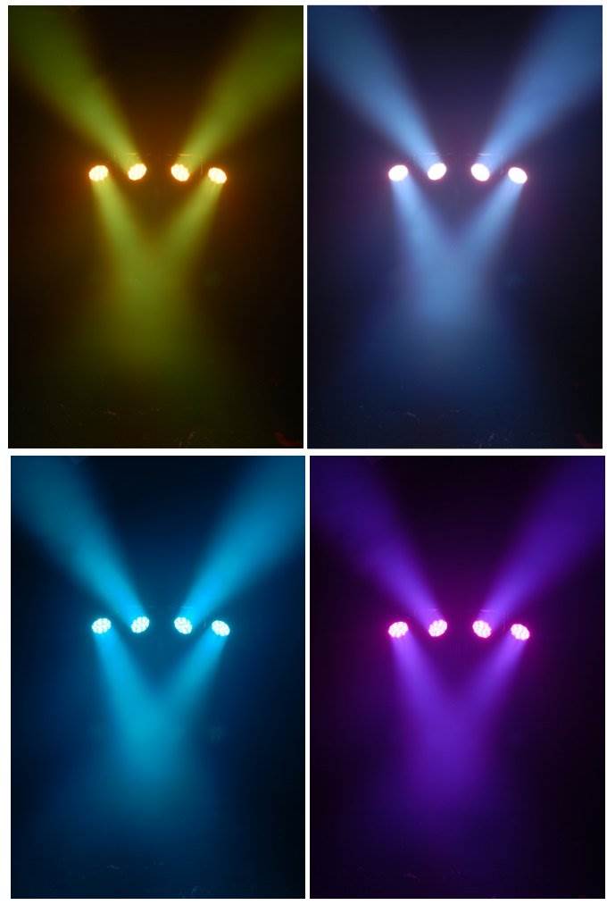 (2) Chauvet DJ MINI-4BAR LED Mobile Stage Wash Light Systems w/Footswitch & Bag