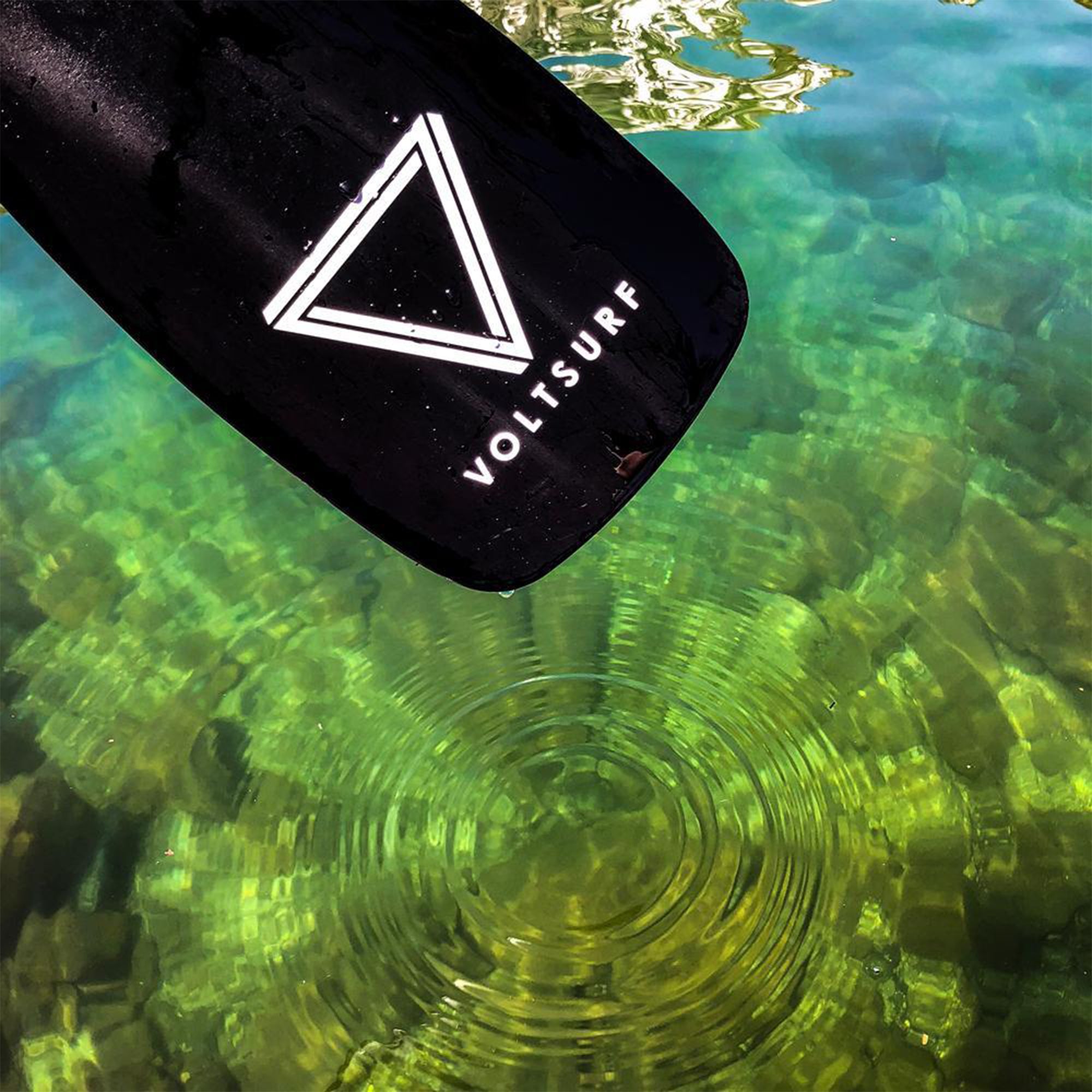 VoltSurf 10 Foot Class Act Inflatable SUP Stand Up Paddle Board Kit, Black Rail - VMInnovations