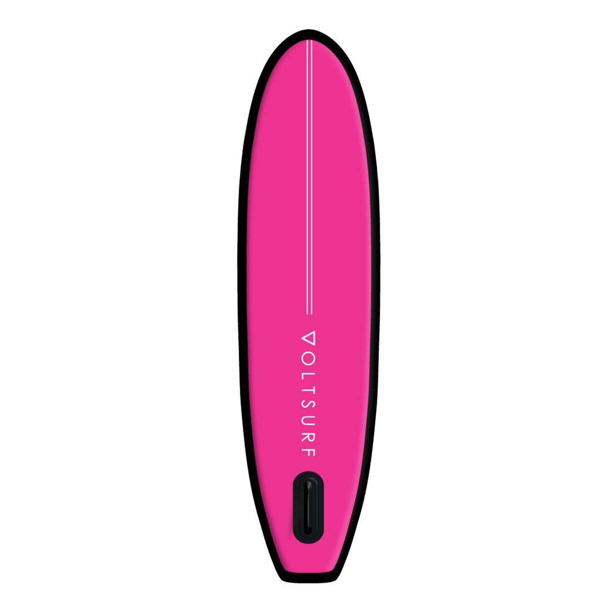 VoltSurf 10 Foot Class Act Inflatable SUP Stand Up Paddle Board Kit, Black Rail - VMInnovations