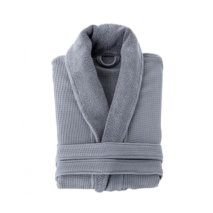 Grund Ocean Isle 100 Percent Organic Turkish Cotton Bathrobe, Large, Slate Gray - VMInnovations