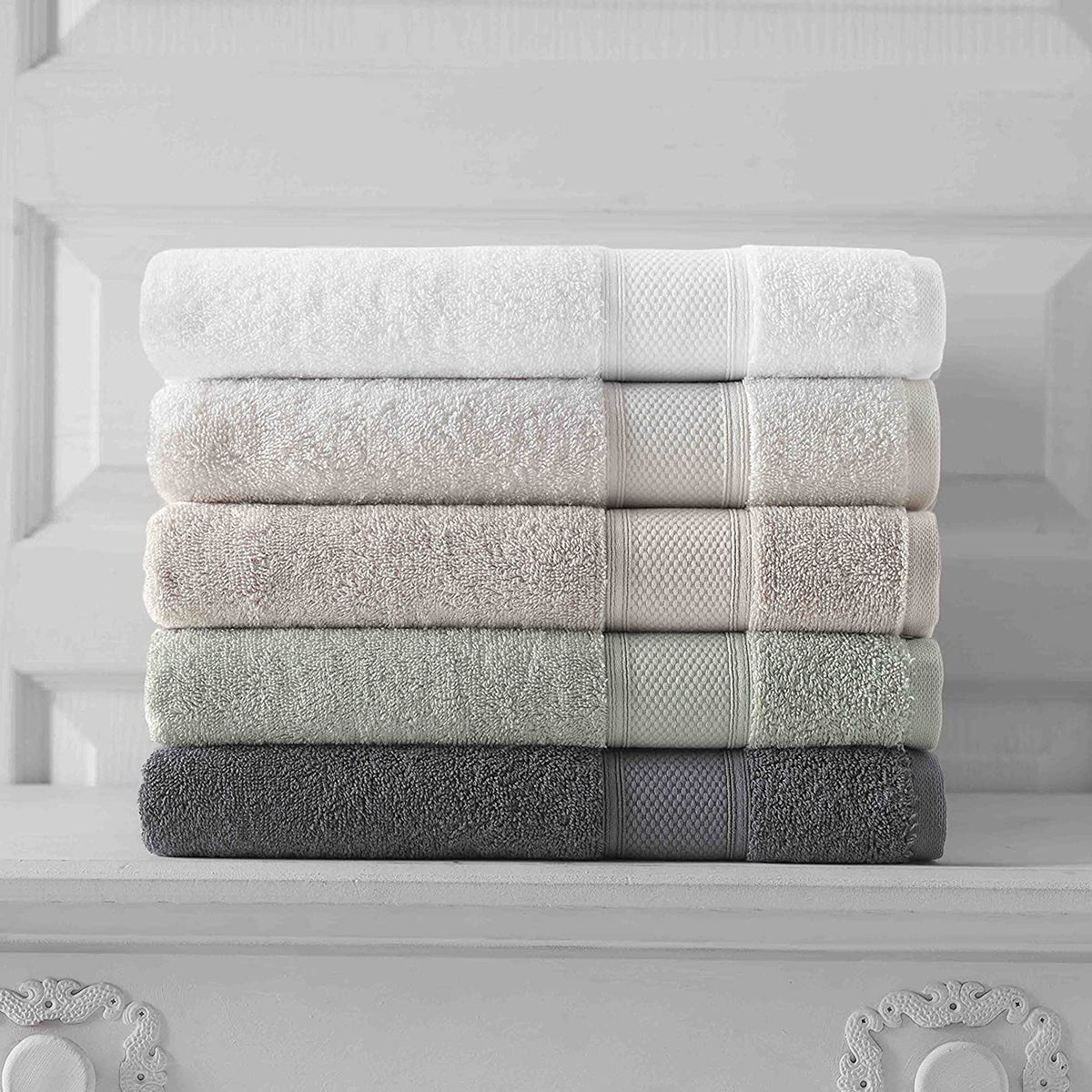 Grund Pinehurst Series Organic Cotton 16 x 30 In Hand Towels, Set of 2(Open Box)