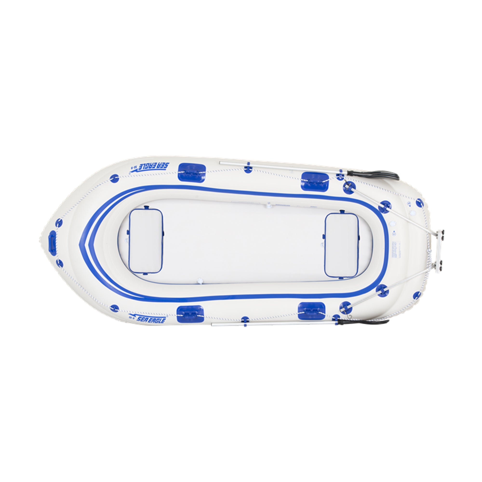 Sea Eagle SE9K Inflatable 4 Person Motormount Boat Package with Removable Floor