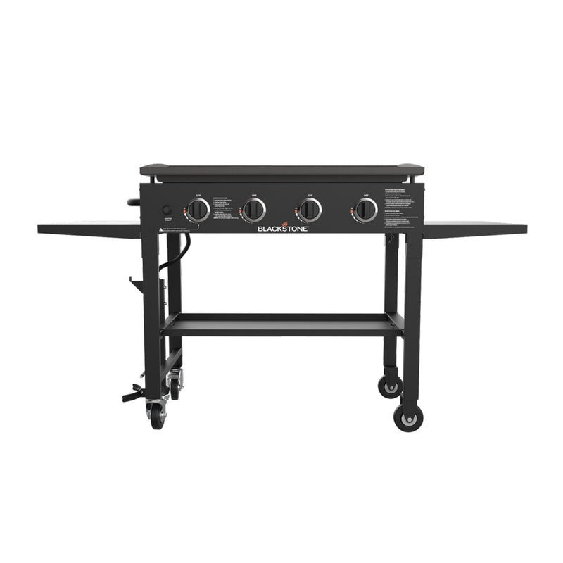 Blackstone 36 Inch 4 Burner Portable Griddle Cooking Station with Storage Rack
