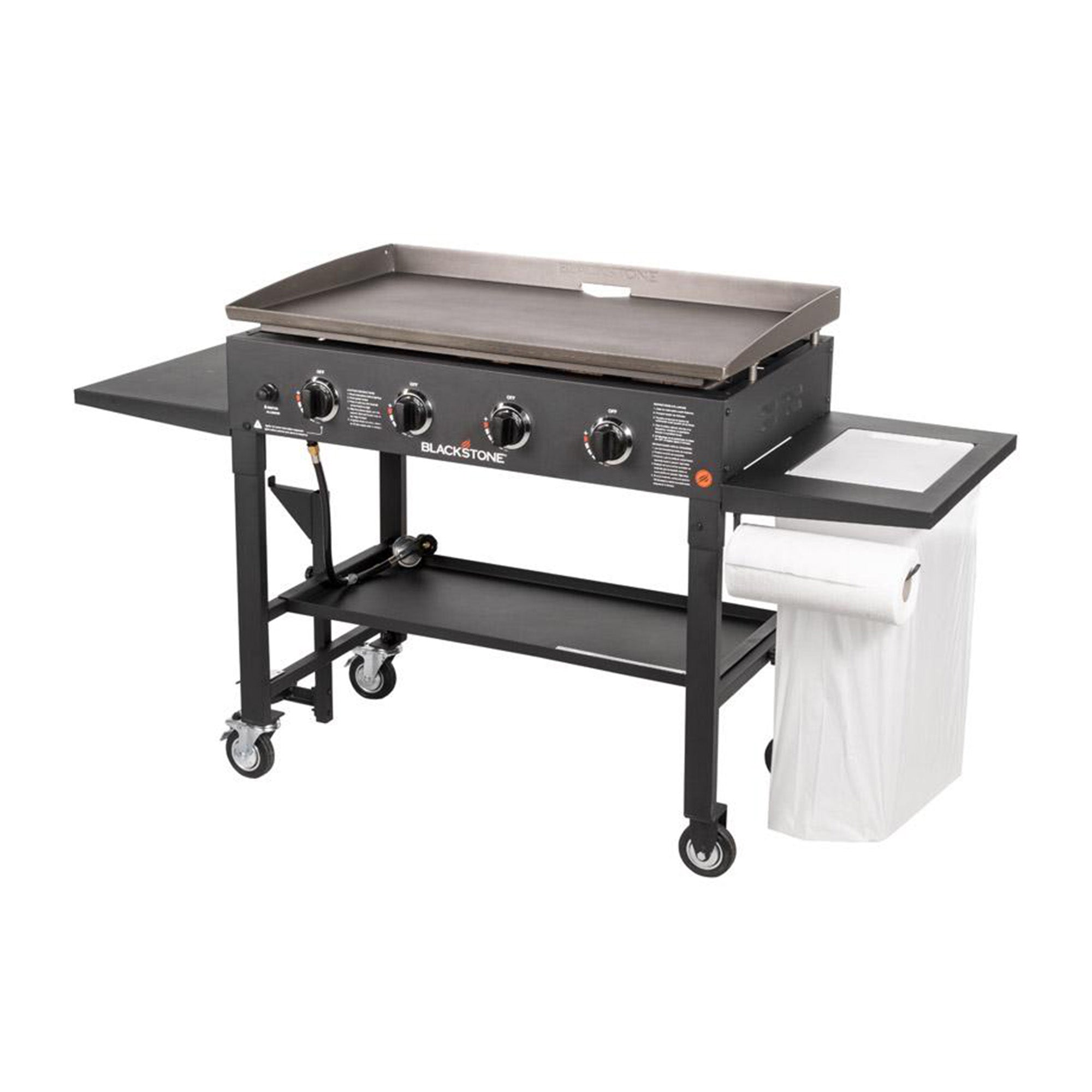 Blackstone 36 Inch 4 Burner Griddle Cooking Station with Storage Rack (Open Box)