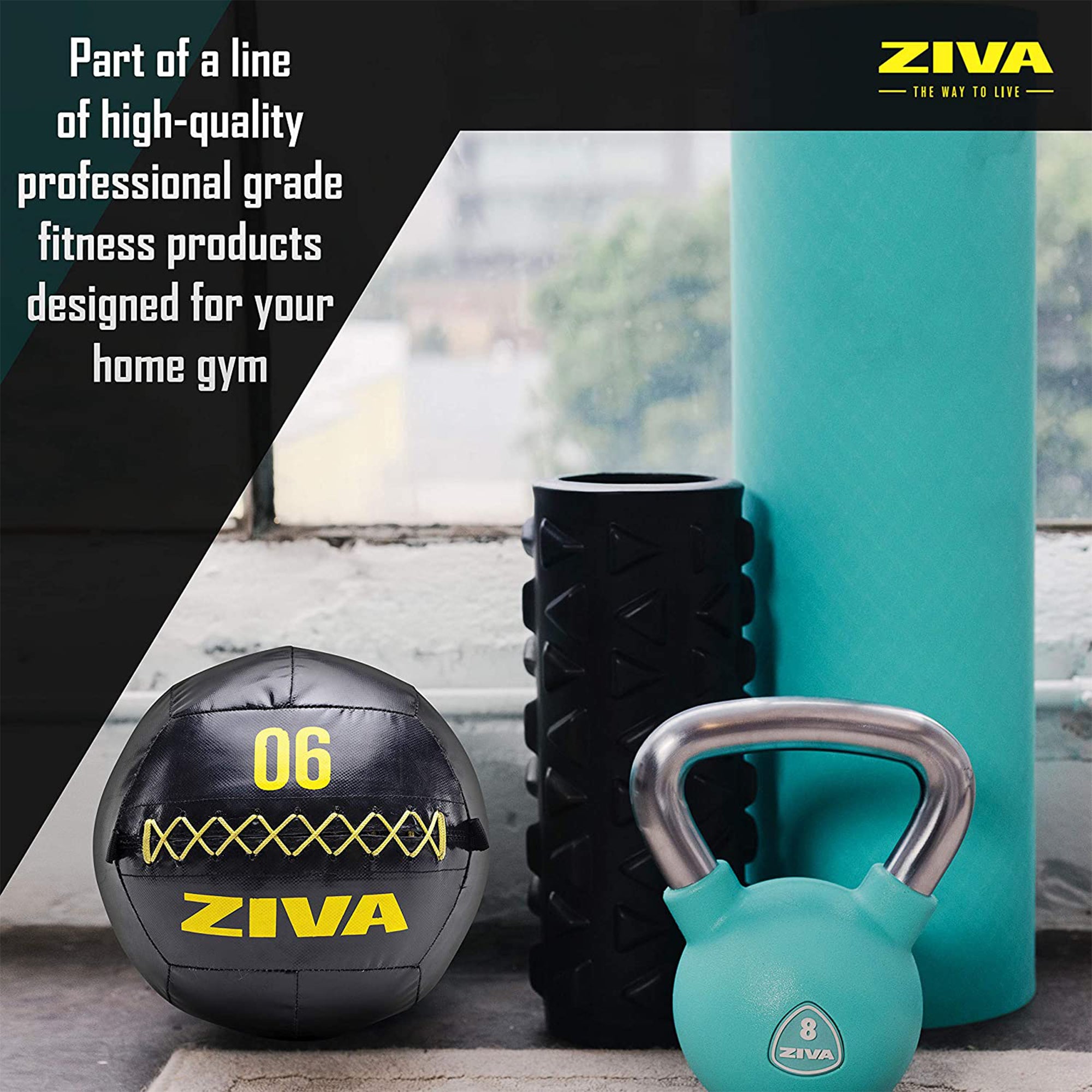 ZIVA Commercial Grade 13.7" Soft High Performance Training Wall Ball, 10 Pounds