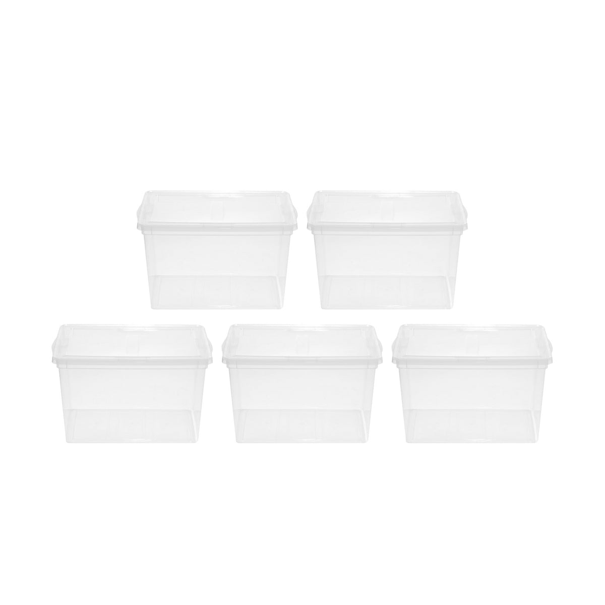 IRIS USA 55 Quart Snap Top Stackable Plastic Storage Box Container, (Open Box)