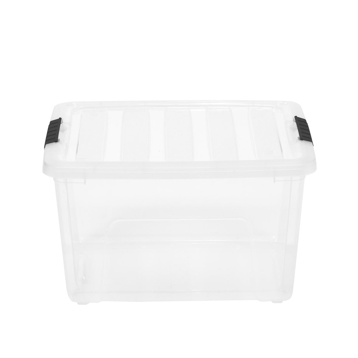 IRIS USA 38 Quart Stack and Pull Nesting Latching Storage Container, Set of 5