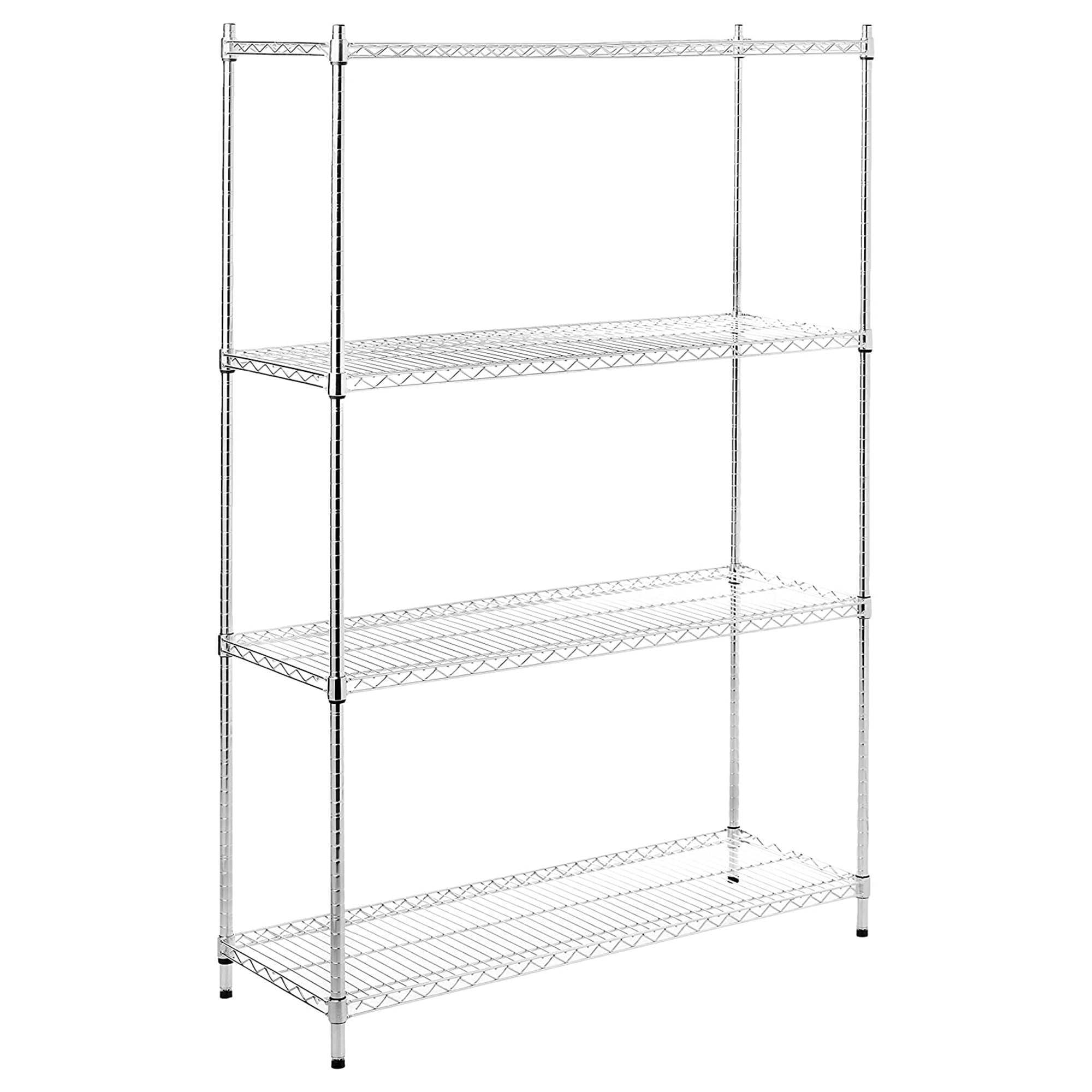 IRIS USA Heavy Adjustable 4 Shelf Wire Organization & Storage Unit (Open Box)