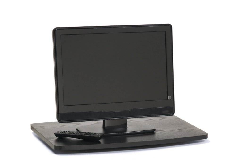 Designs2Go Swivel Wood Rotating TV Monitor Stand