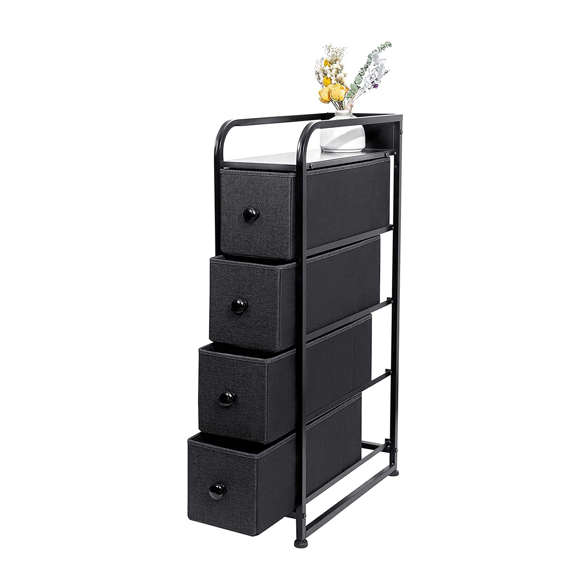 REAHOME 4 Drawer Vertical Storage Organizer Narrow Tower Dresser (Open Box) - VMInnovations