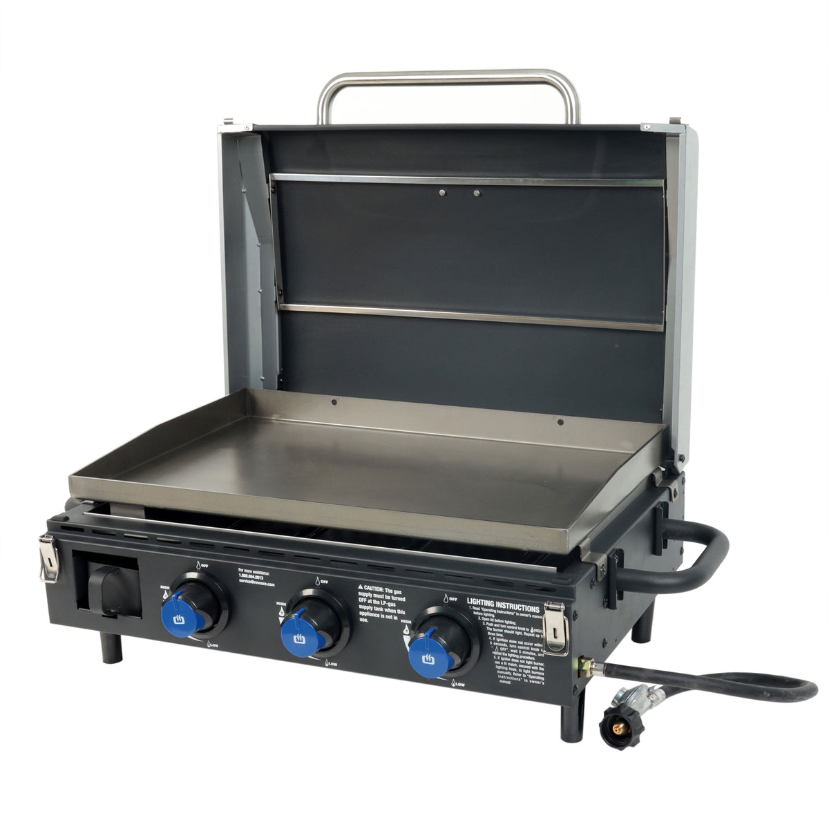 Razor 34.5" 3-Burner Tabletop Griddle for Backyard Cooking & Camping (For Parts) - VMInnovations