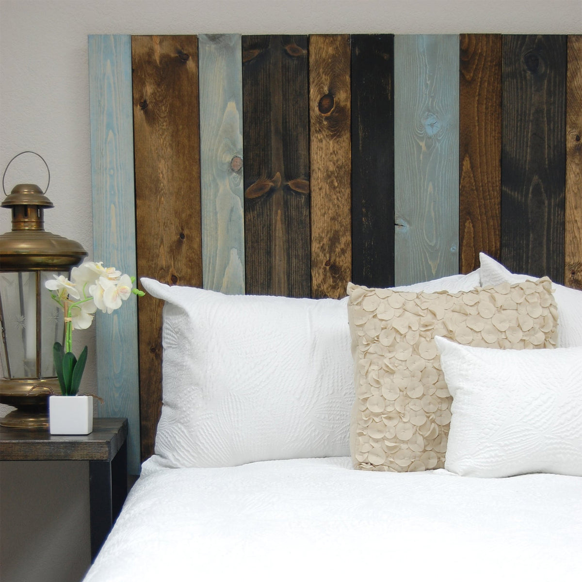 Barn Walls Handcrafted Floating Hanger 3 Panel Headboard, Queen (Open Box)