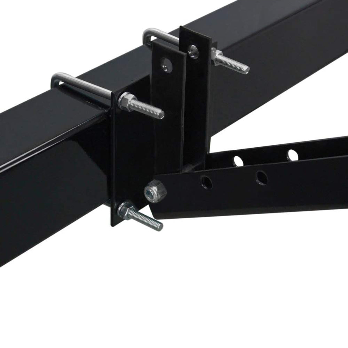 Quick Products Deluxe Fold Down Universal Heavy Duty RV Tire Carrier, Black