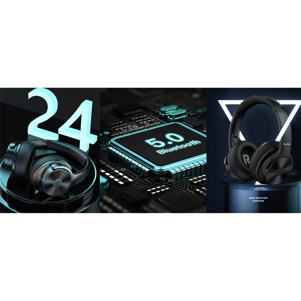OneOdio A30 Hybrid Active Noise Canceling Headphones with Bluetooth Connection