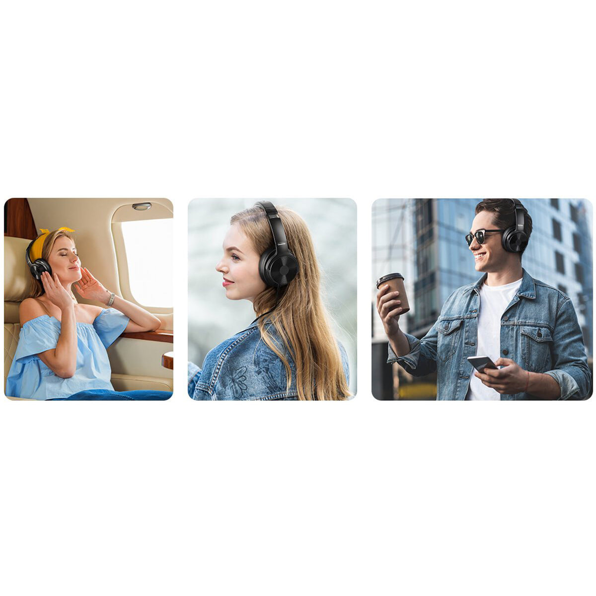 OneOdio A30 Hybrid Active Noise Canceling Headphones with Bluetooth Connection