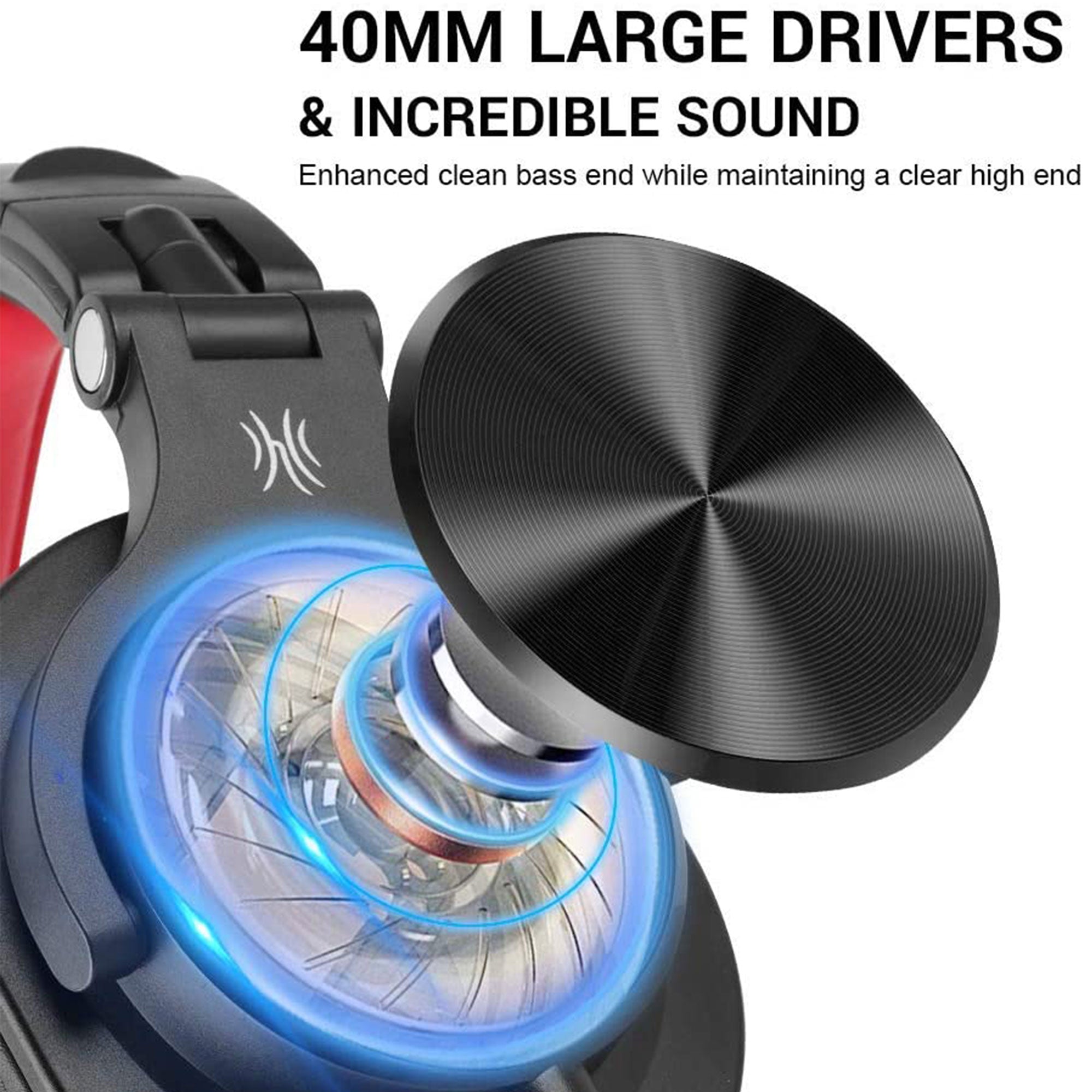 OneOdio Studio Gaming Wired Headphones, Black/Red & bopmen USB Wired Headphones