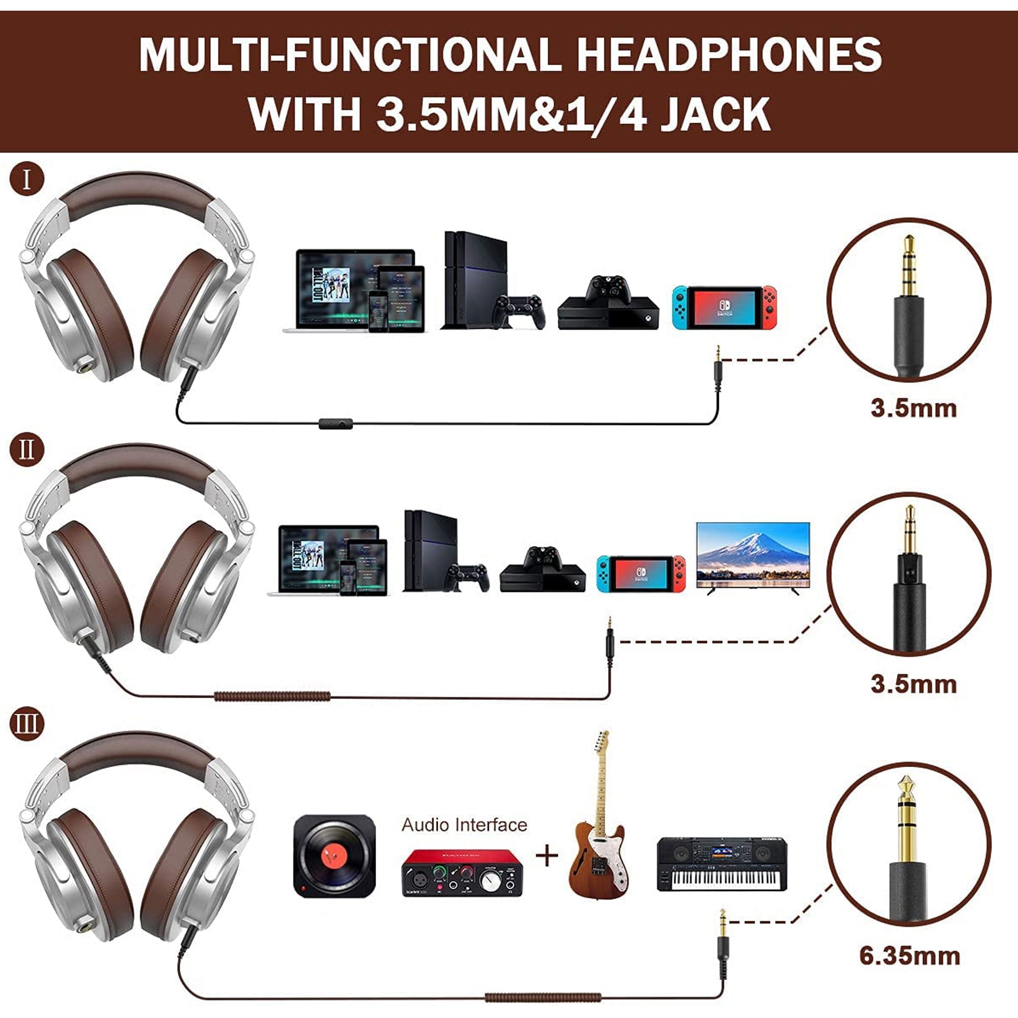 S100 Adjustable Microphone PC Headset with OneOdio A71 Bluetooth Headphones - VMInnovations