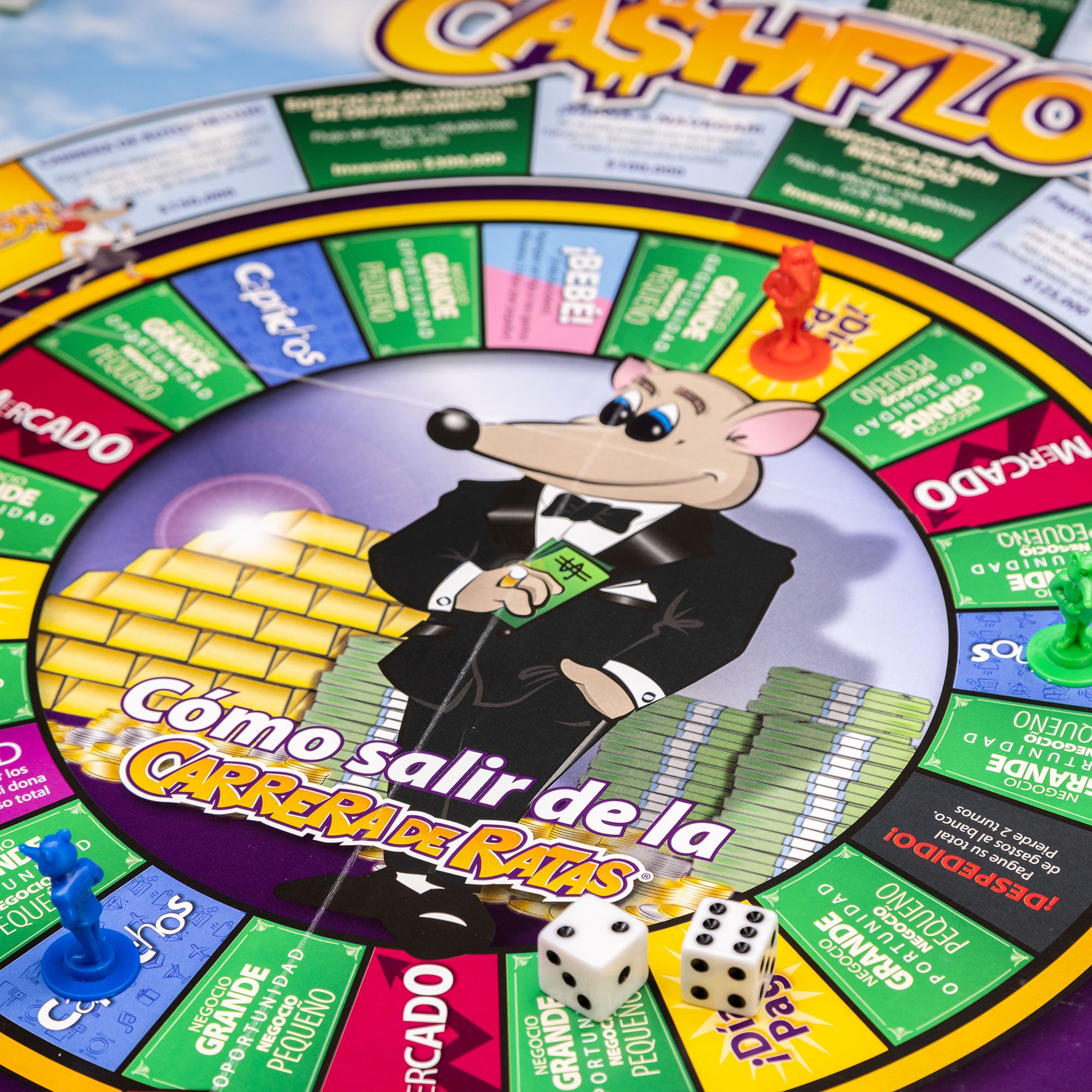 Rich Dad CASHFLOW Strategic Investing & Educational Board Game En Español (Used) - VMInnovations