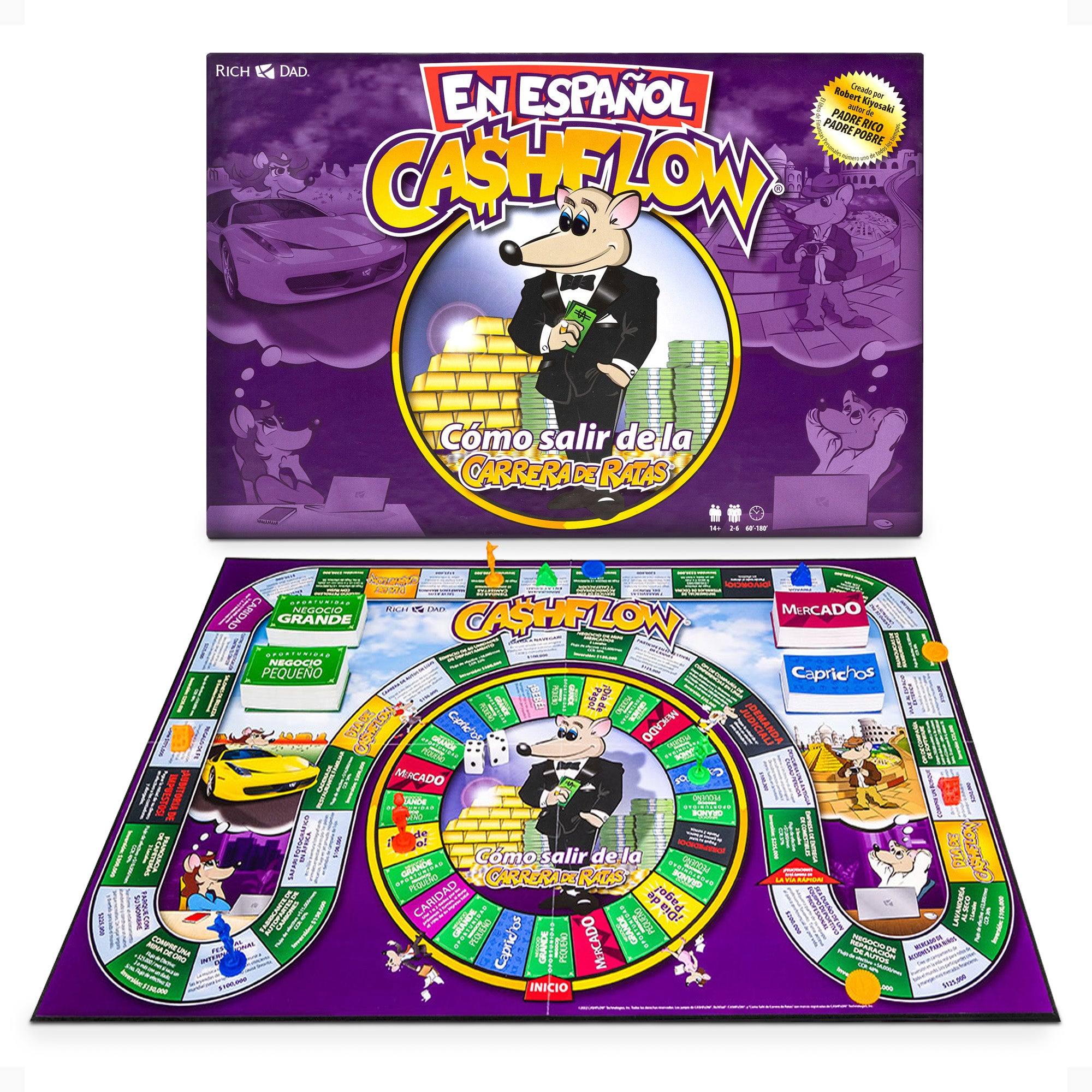 Rich Dad CASHFLOW Strategic Investing & Educational Board Game En Español (Used) - VMInnovations