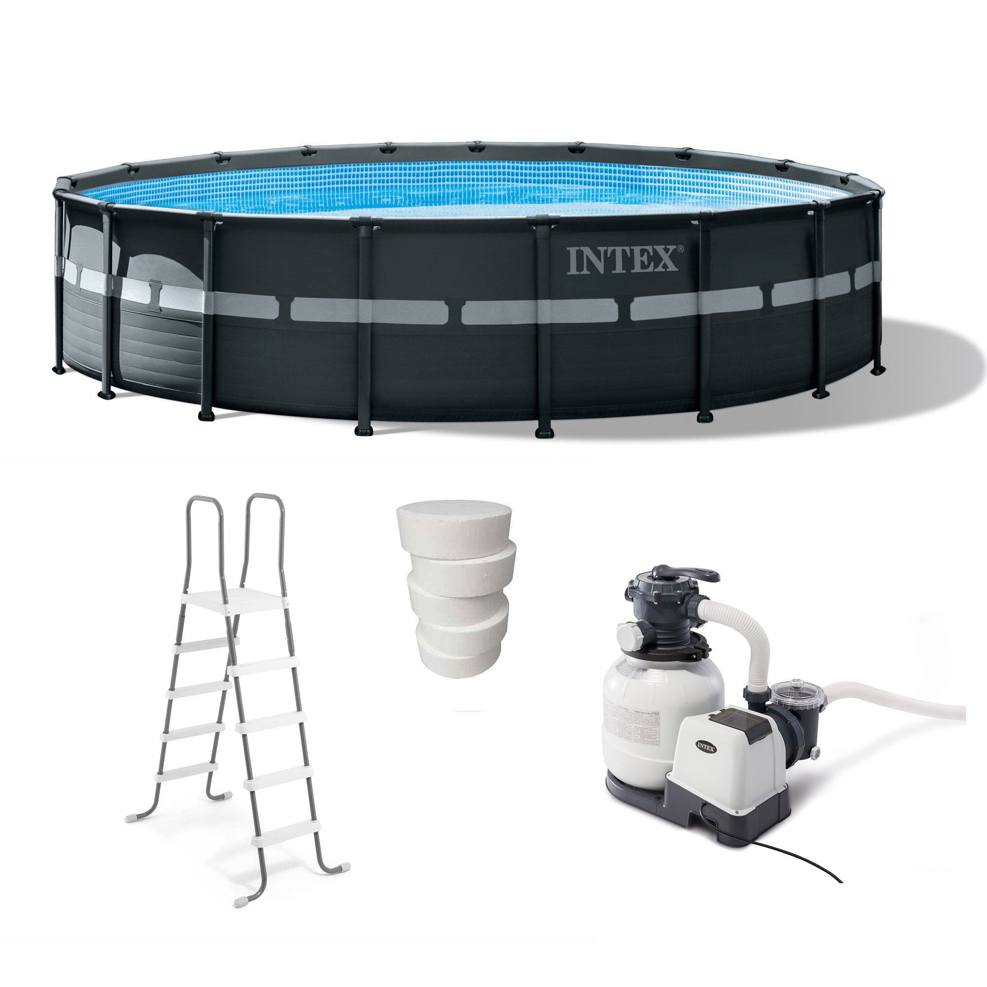 Intex 18' x 52" Ultra XTR Frame Above Ground Pool Set with 3 In Chlorine Tablets