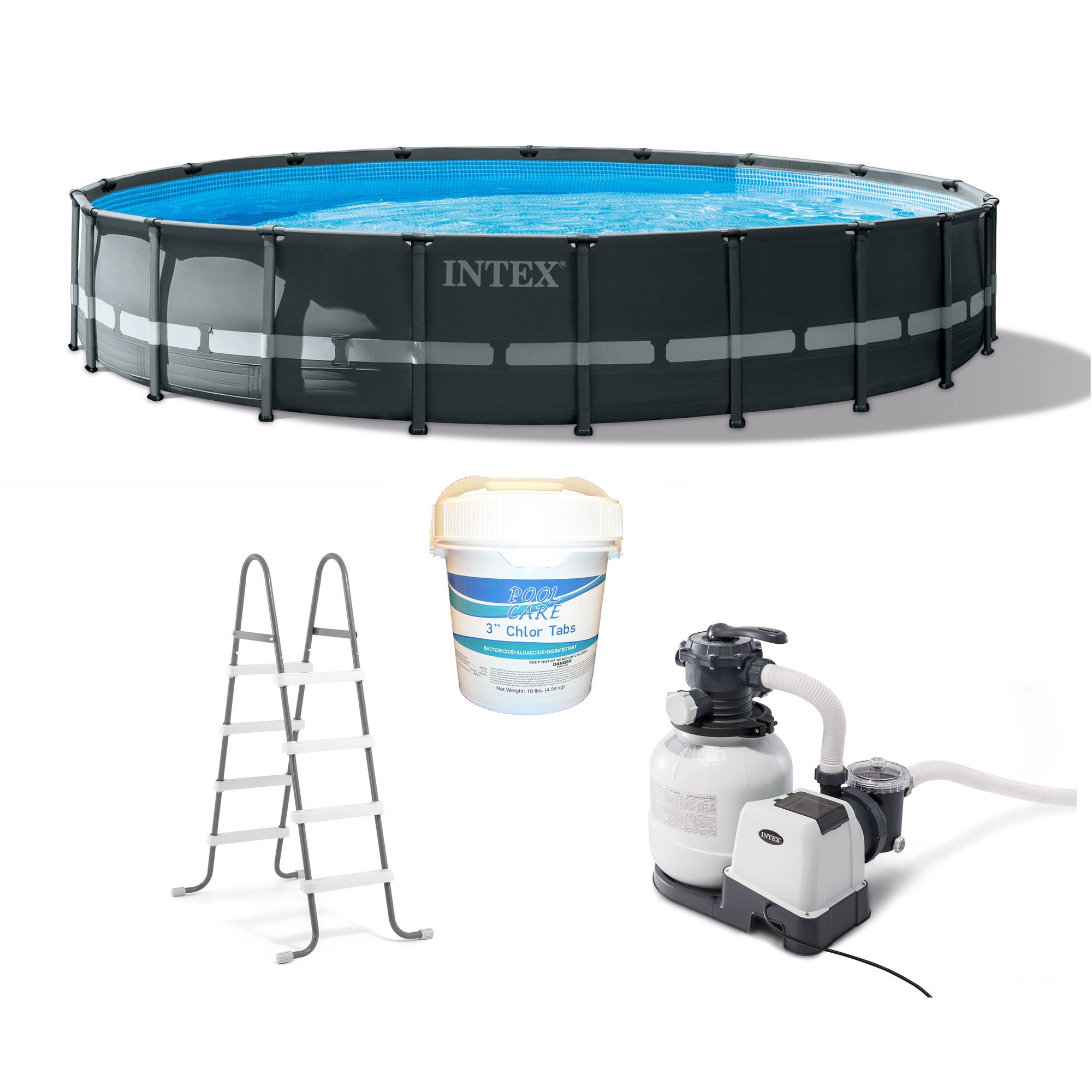 Intex 20' x 48" Ultra XTR Frame Above Ground Pool Set with 3 In Chlorine Tablets