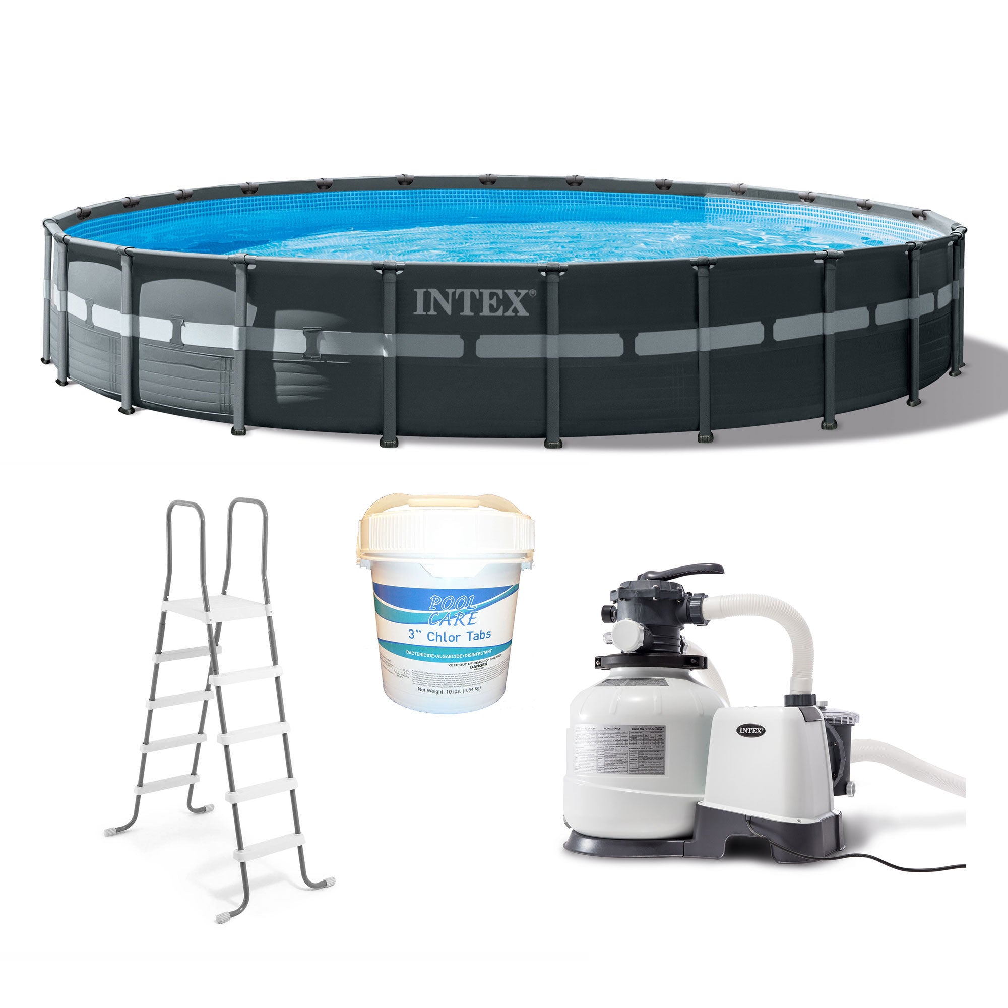 Intex 24' x 52" Ultra XTR Frame Above Ground Pool Set with 3 In Chlorine Tablets