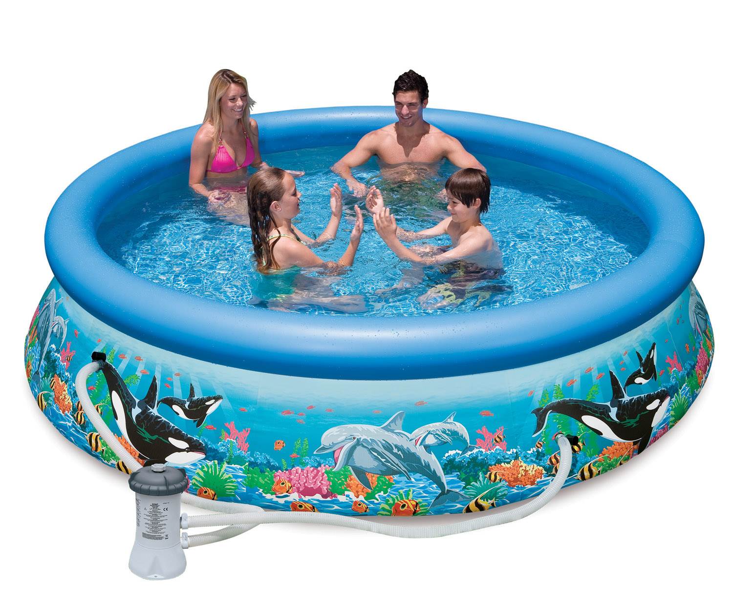 Intex 10' x30" Easy Set Swimming Pool & Filtration Pump | 28125EH (Open Box)